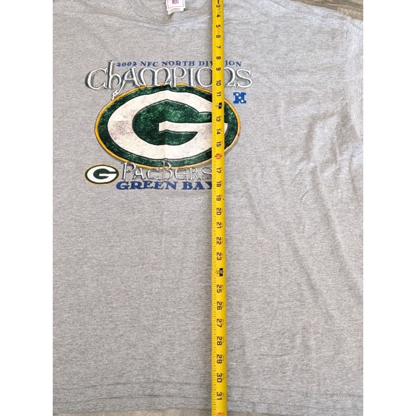 NFL Vtg NFL 2002 Green Bay Packers NFC Conference Champions Tee Shirt Sz 3XL Gray Size US XXL / EU 58 / 5 - 7 Thumbnail