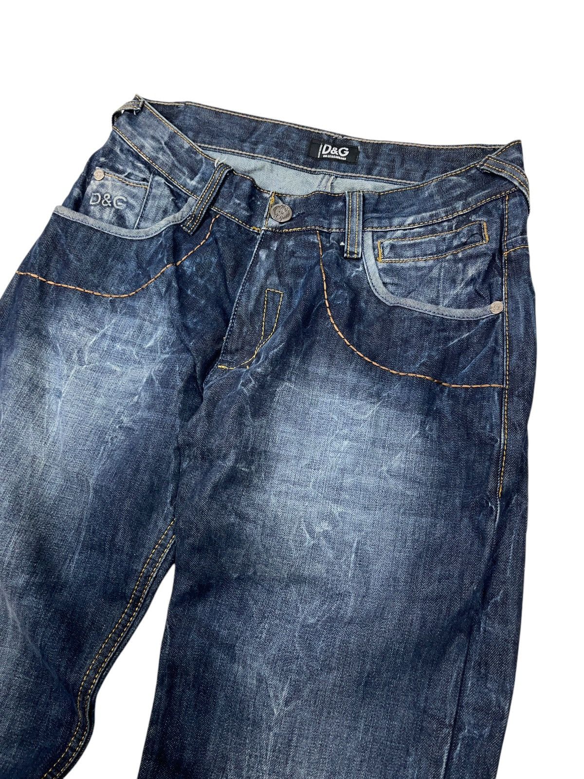 Dolce & Gabbana × Vintage Vintage Dolce & Gabbana Stone Washed Jeans y2k Size US 33 - 5 Thumbnail