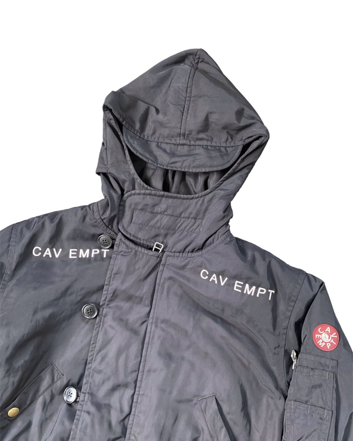 Cav Empt Cav Empt Black Jacket With Hoodie Size US S / EU 44-46 / 1 - 3 Thumbnail