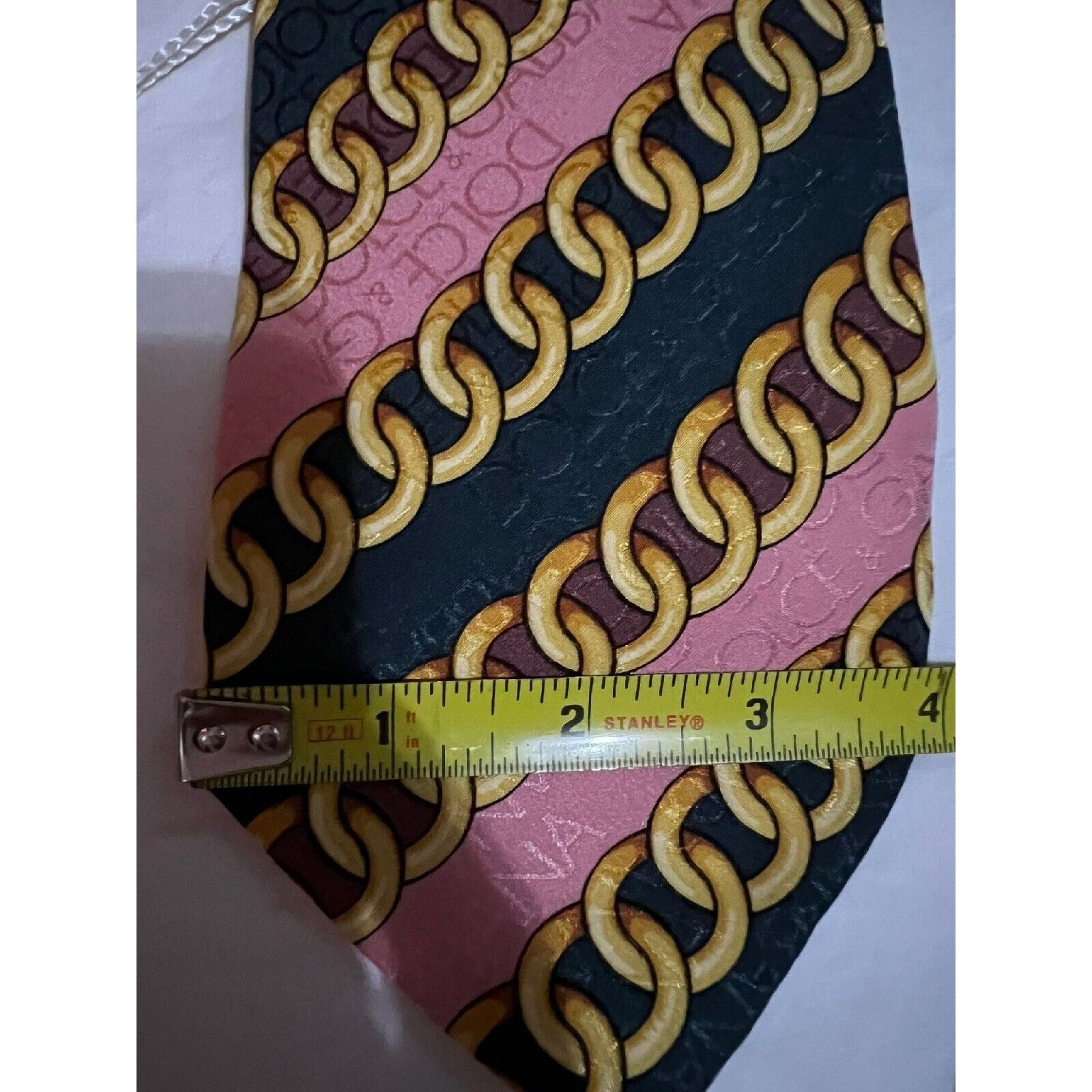 Dolce & Gabbana DOLCE GABBANA CRAVATTE Made in Italy Mens Tie Size ONE SIZE - 3 Thumbnail