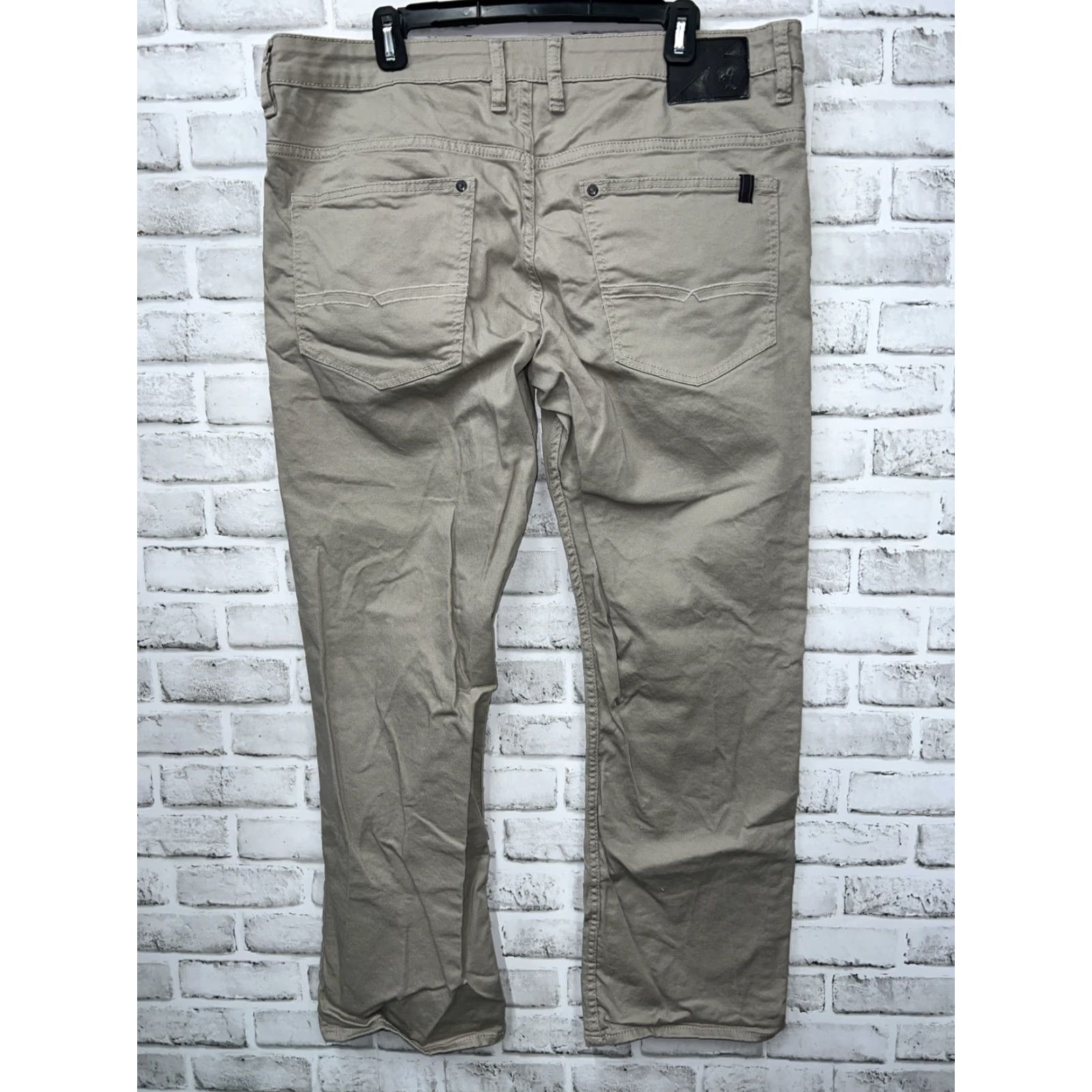 Buffalo David Bitton Buffalo by David Bitton Sam-X Slim Straight Beige Pants Mens 36x30 Dress Pants Slimming Beig e 90s? Wait no. Size US 36 / EU 52 - 3 Thumbnail