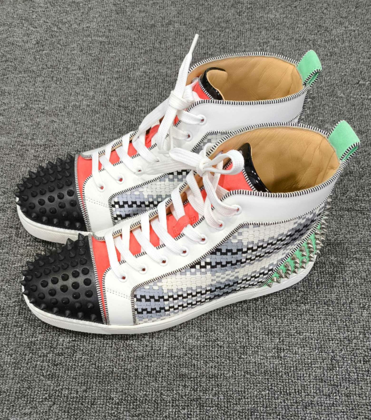 Christian Louboutin Christian Louboutin Knit Hitop Sneakers 10 Men Size US 10 / EU 43 - 1 Thumbnail