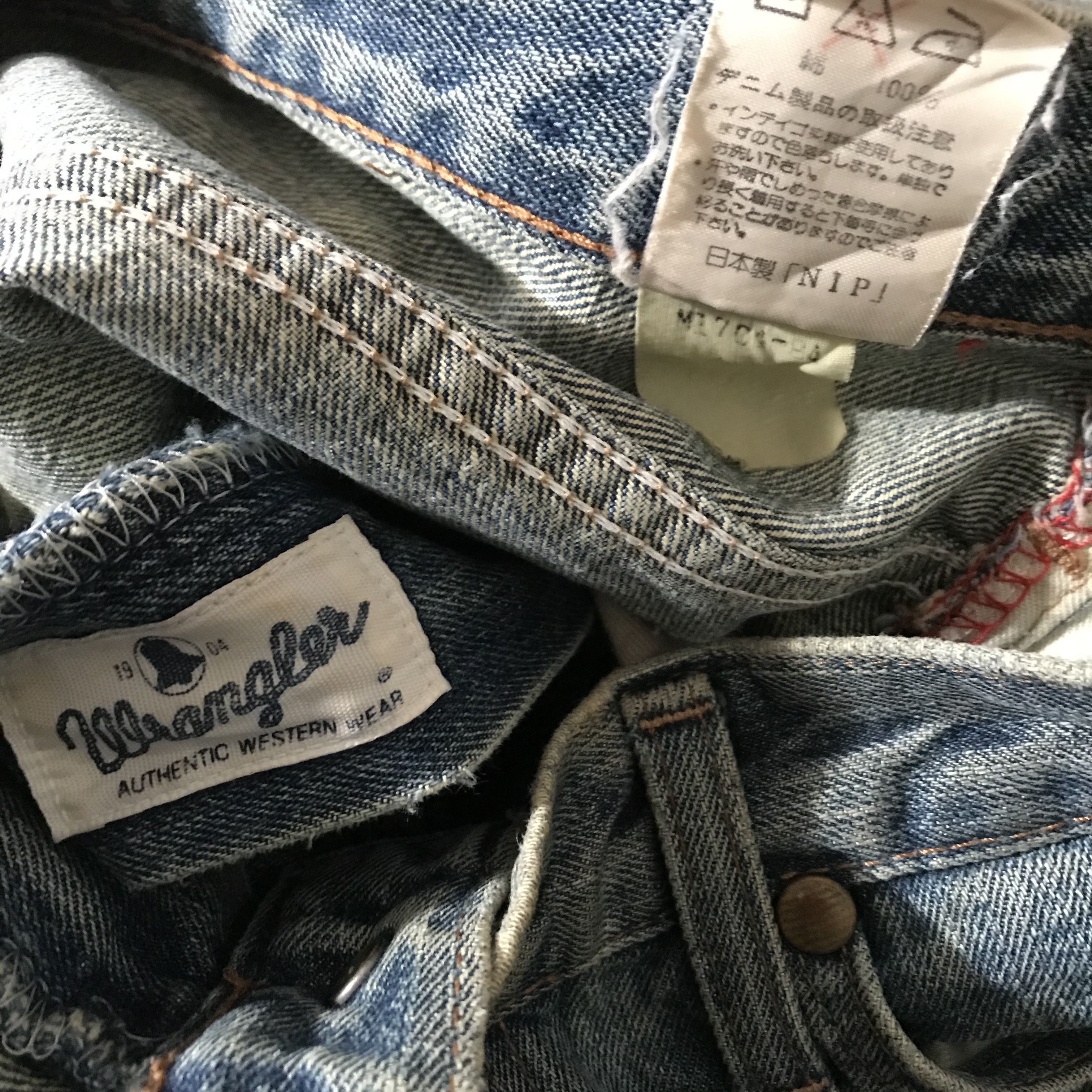 Wrangler Vintage 90s Wrangler Selvedge Jeans High Waist Straight Leg Size US 32 / EU 48 - 13 Thumbnail