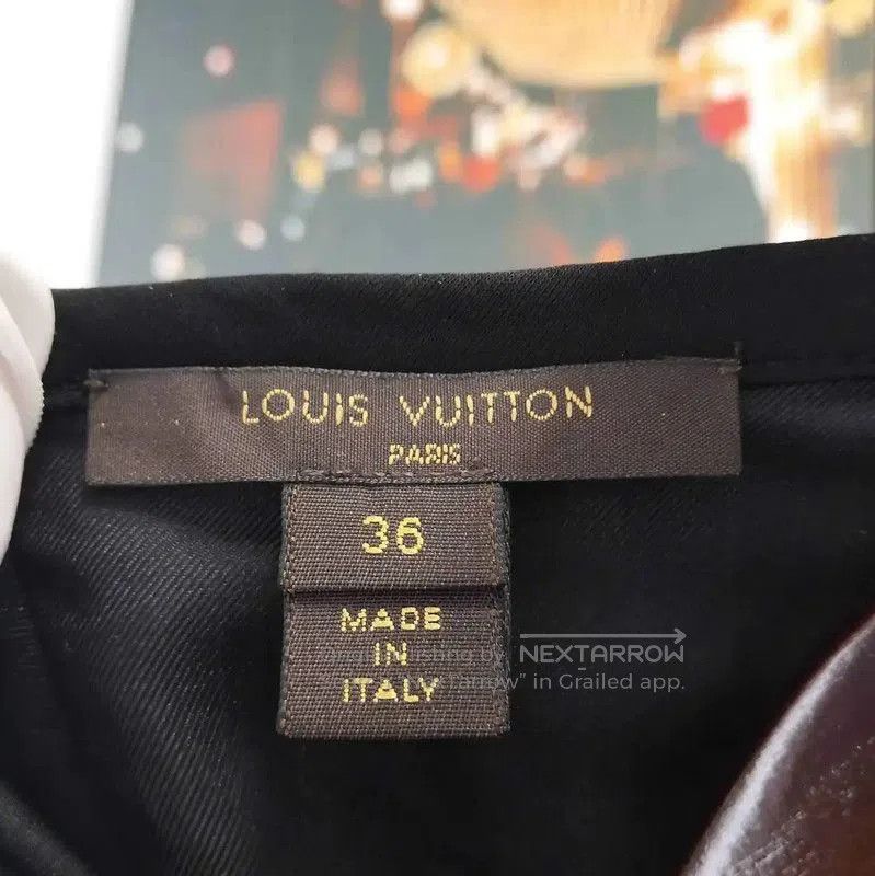 Louis Vuitton Louis Vuitton Black Patterned Women's Dress . Size M / US 6-8 / IT 42-44 - 3 Thumbnail