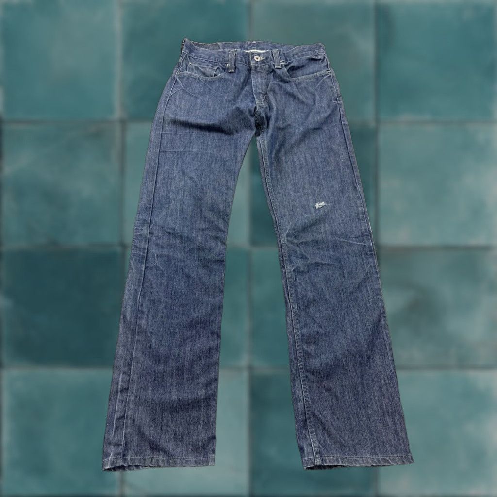 Levi's Levis 514 Straight Fit Jeans Men's 32 x 32 Blue Distressed Size US 32 / EU 48 - 1 Thumbnail