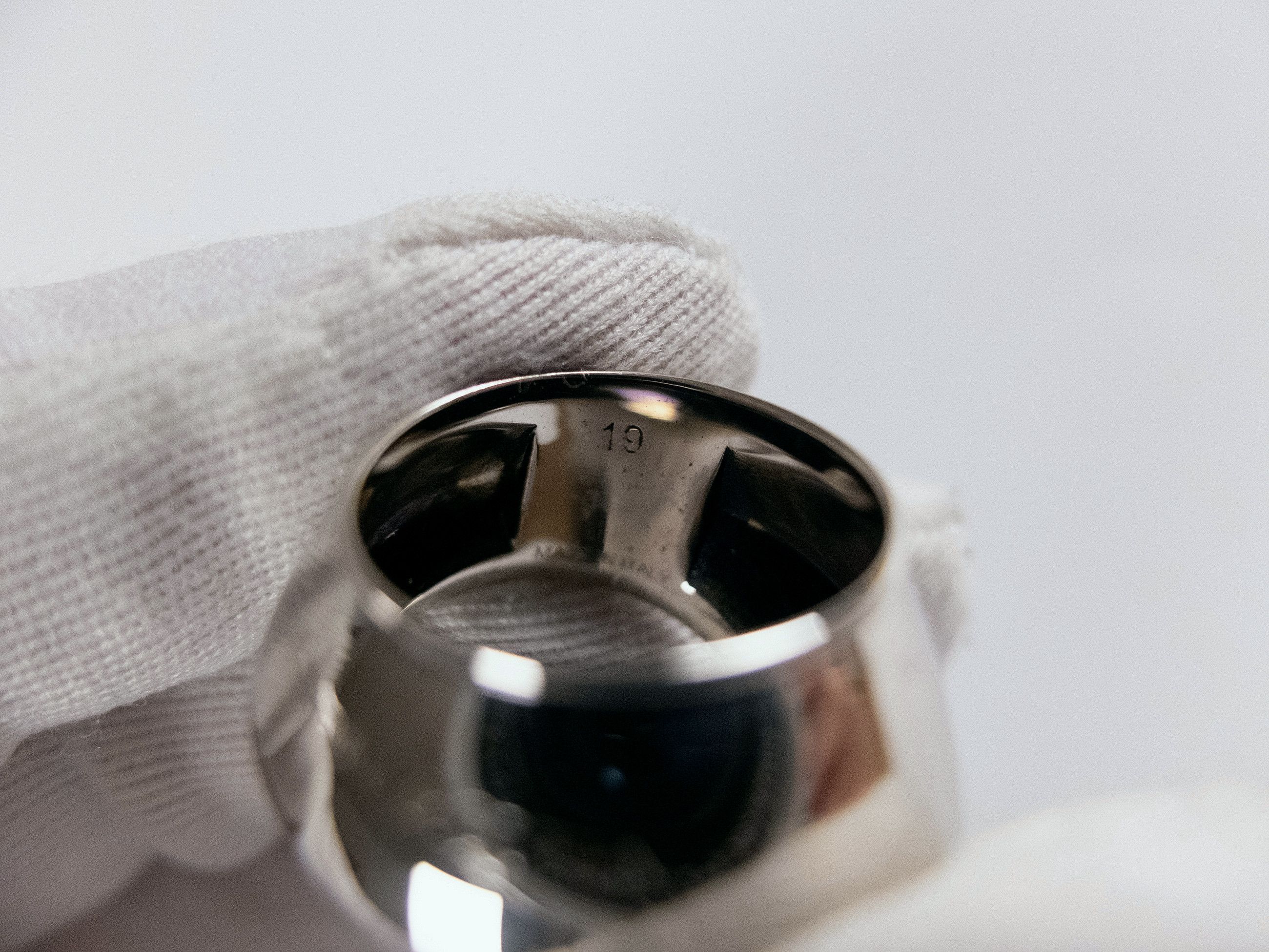 Alexander McQueen ALEXANDER MCQUEEN Gaze silver tone metal ring 19 / 9 q Size ONE SIZE - 9 Thumbnail