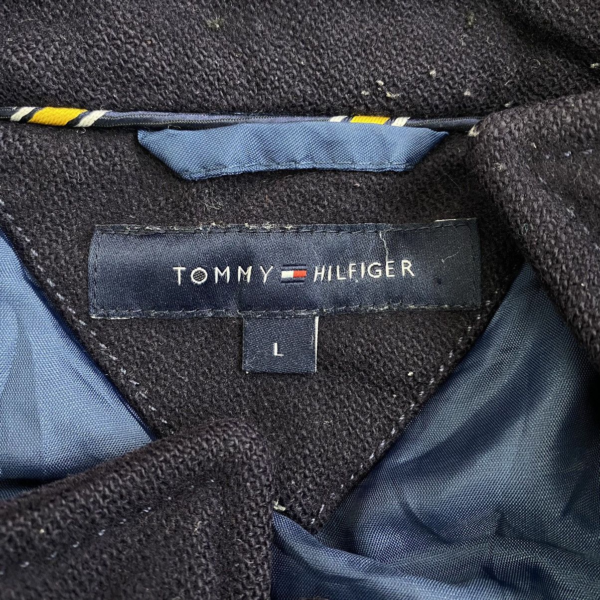Tommy Hilfiger Vintage TOMMY HILFIGER Wool Navy Double Breasted Coat Size US L / EU 52-54 / 3 - 3 Thumbnail