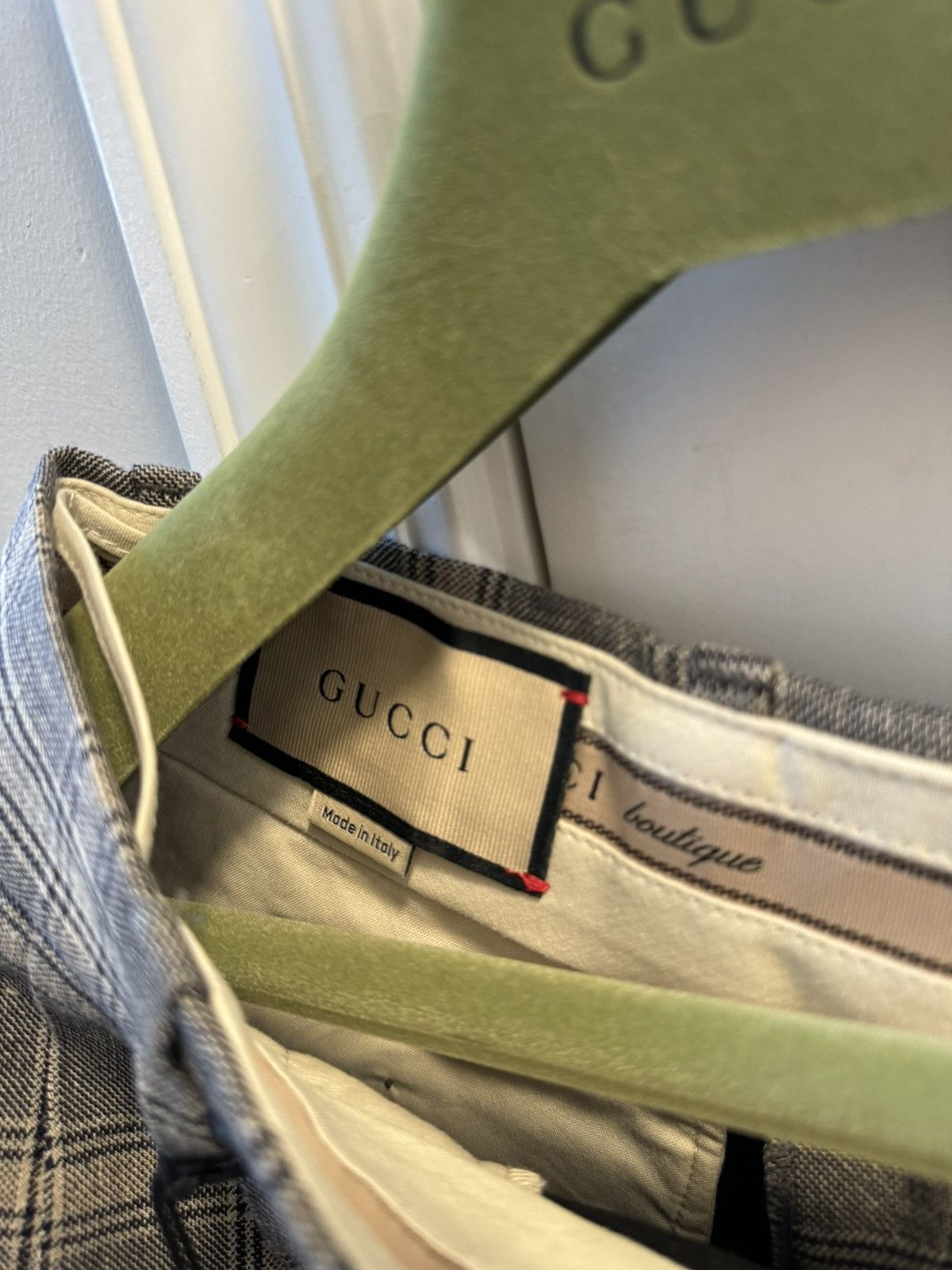 Gucci Gucci Grey Prince Of Wales Check Print Tailored Size 26" / US 2 / IT 38 - 11 Thumbnail
