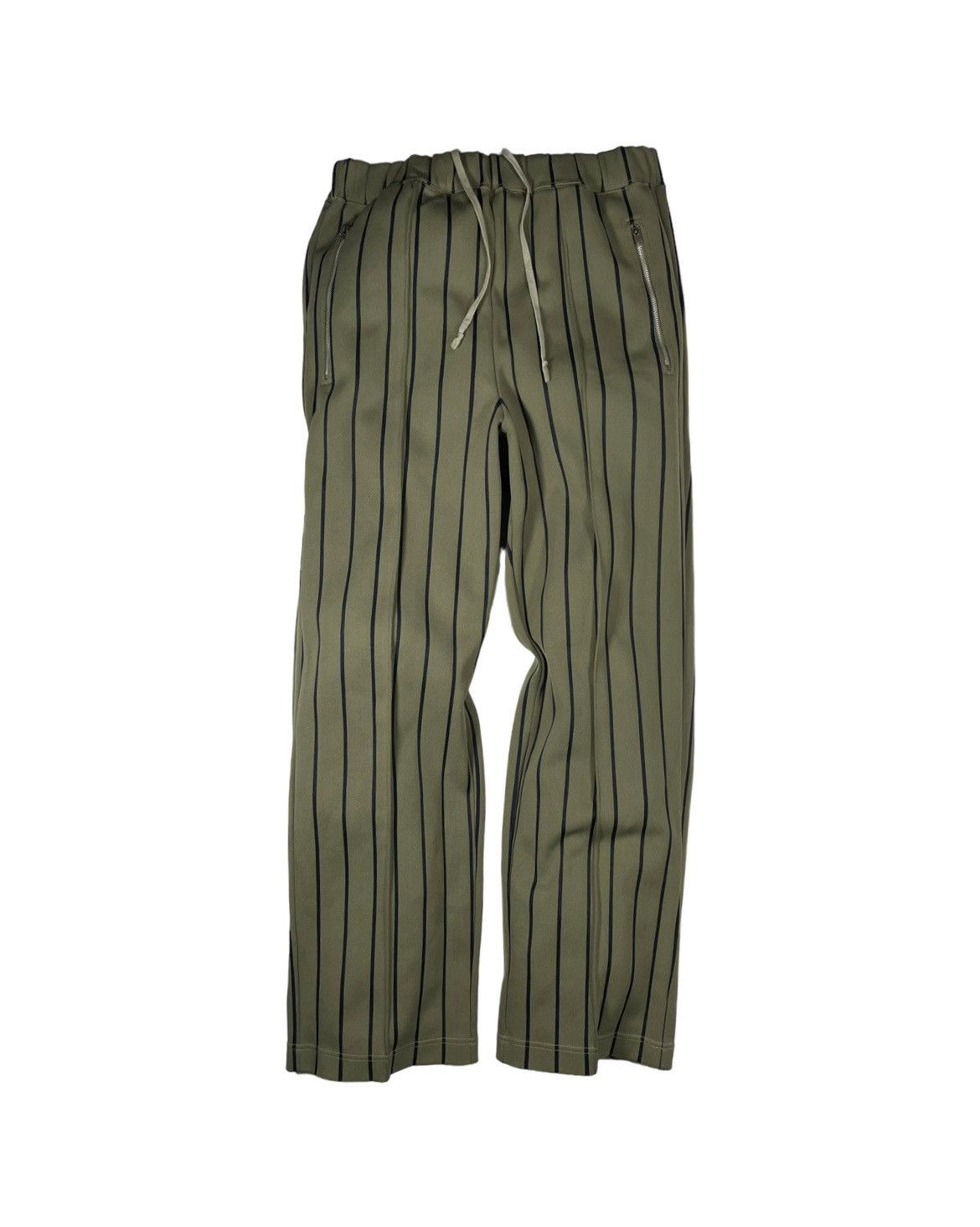 AW98 Wide Striped Elastic Waist Pants