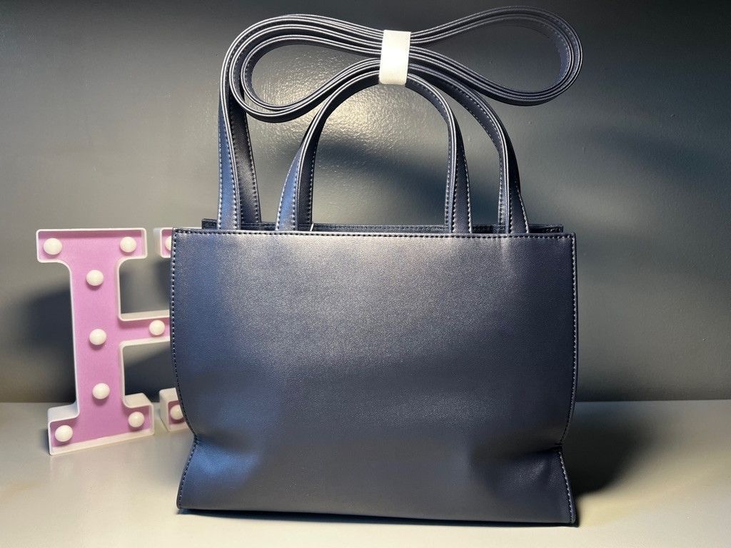 Telfar Shmedium Shopping Bag Navy Size ONE SIZE - 6 Thumbnail