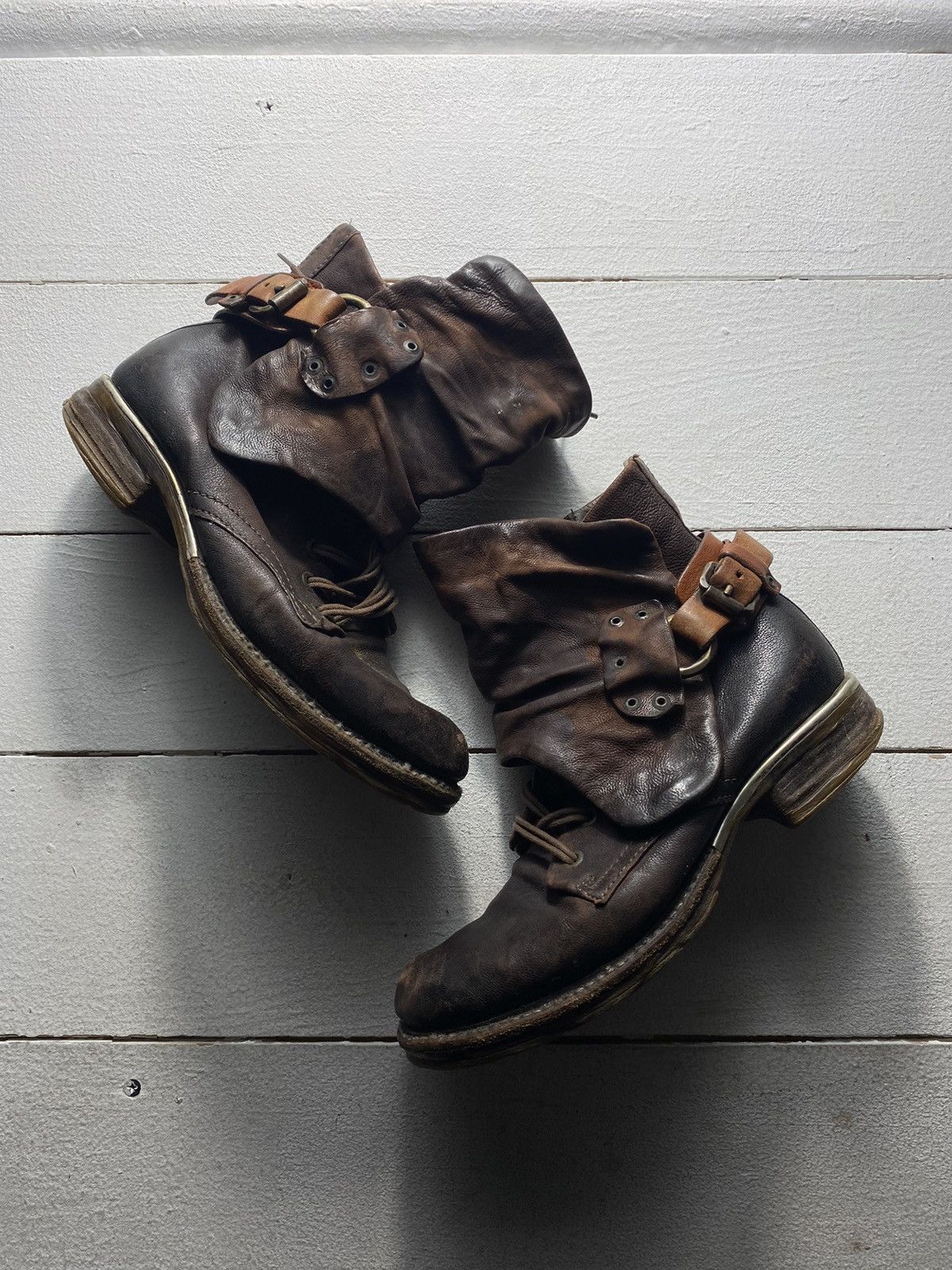Japanese Brand × Vintage 🔥Avant Garde AS98 Airstep Womens Brown Boots Vintage Rare Size US 7 / IT 37 - 1 Thumbnail