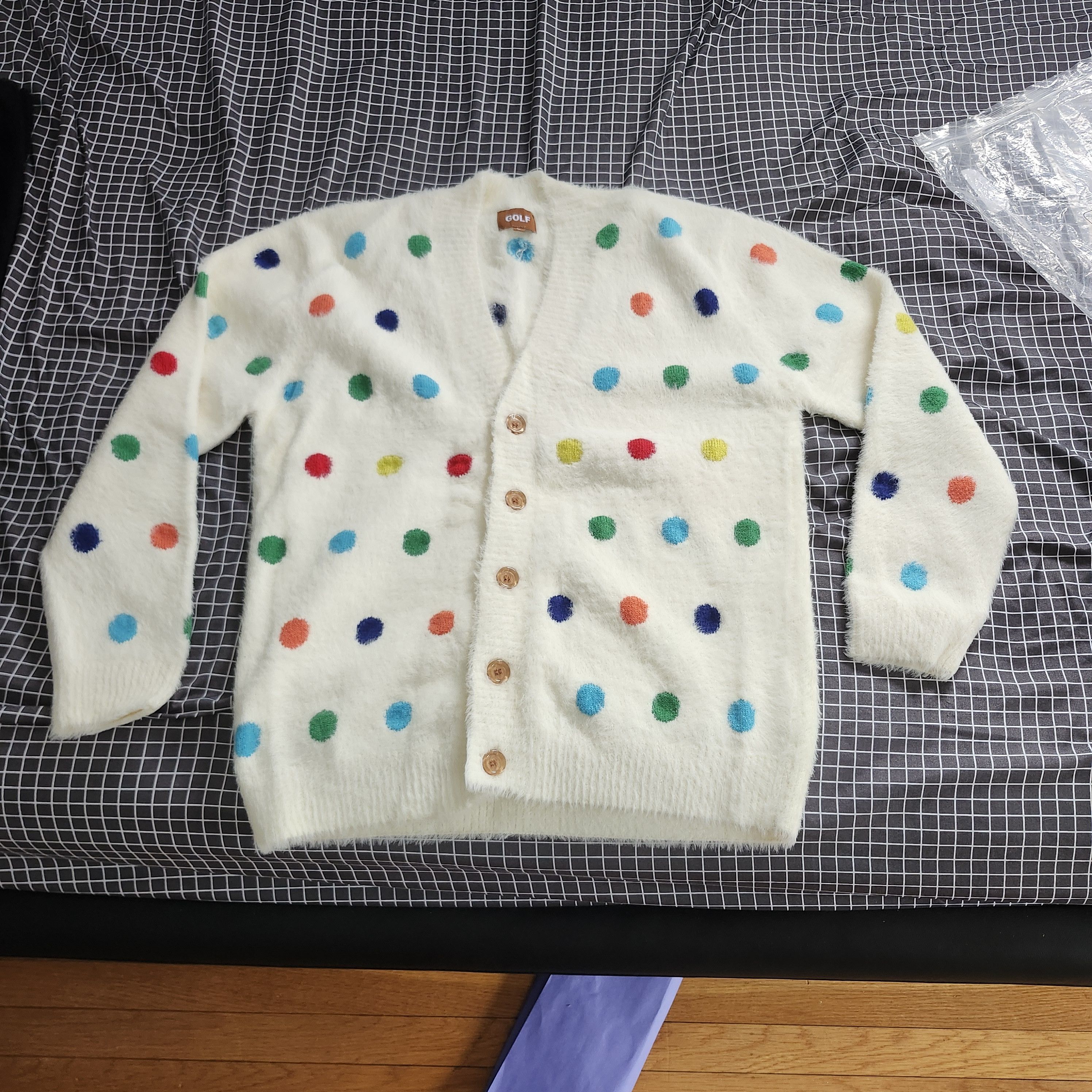 Golf Wang Golf Wang mohair pokadot cardigan Size US L / EU 52-54 / 3 - 1 Thumbnail