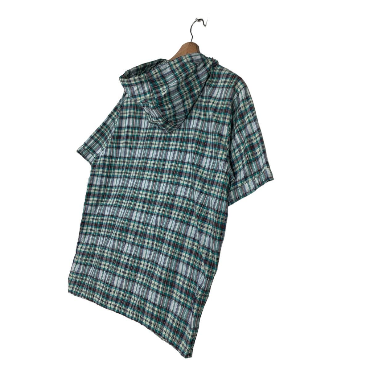 Converse CONVERSE GREEN CHECKED SHORT SLEEVE HOODIES JACKET #0196-C10 Size US L / EU 52-54 / 3 - 10 Thumbnail