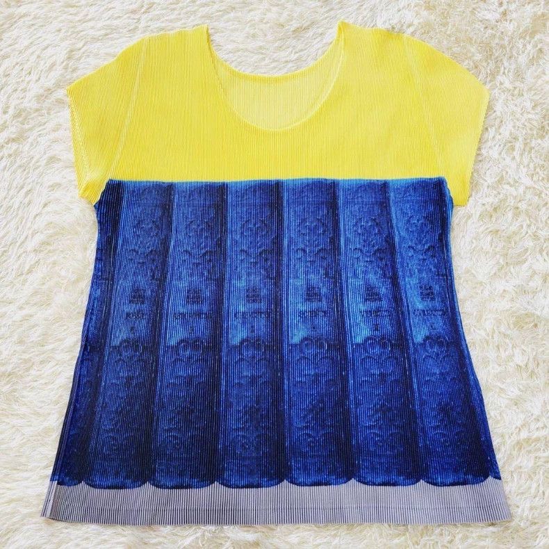 Issey Miyake issey miyake size:3 Blue pleated half-sleeve Size XXS / US 00 / IT 34 - 5 Thumbnail