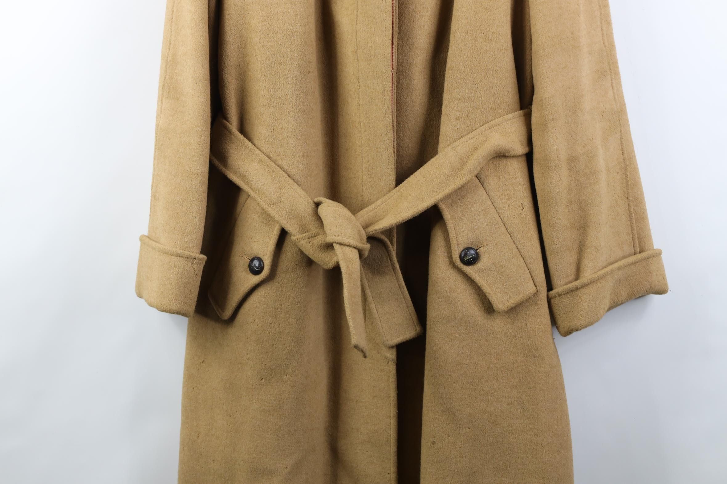 Vintage Vintage 80s 90s Streetwear Heavy Belted Military Coat USA Size XL / US 12-14 / IT 48-50 - 3 Thumbnail
