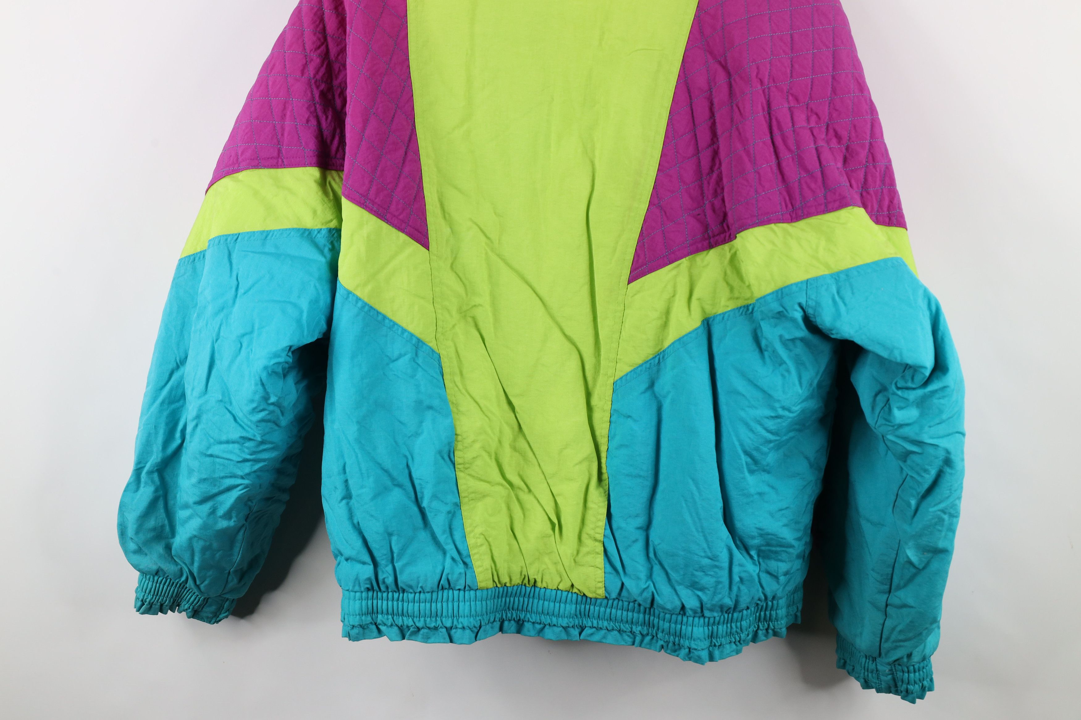 Helly Hansen × Vintage Vintage 90s Helly Hansen Ski Snowboard Puffer Jacket Neon Size XL / US 12-14 / IT 48-50 - 15 Thumbnail