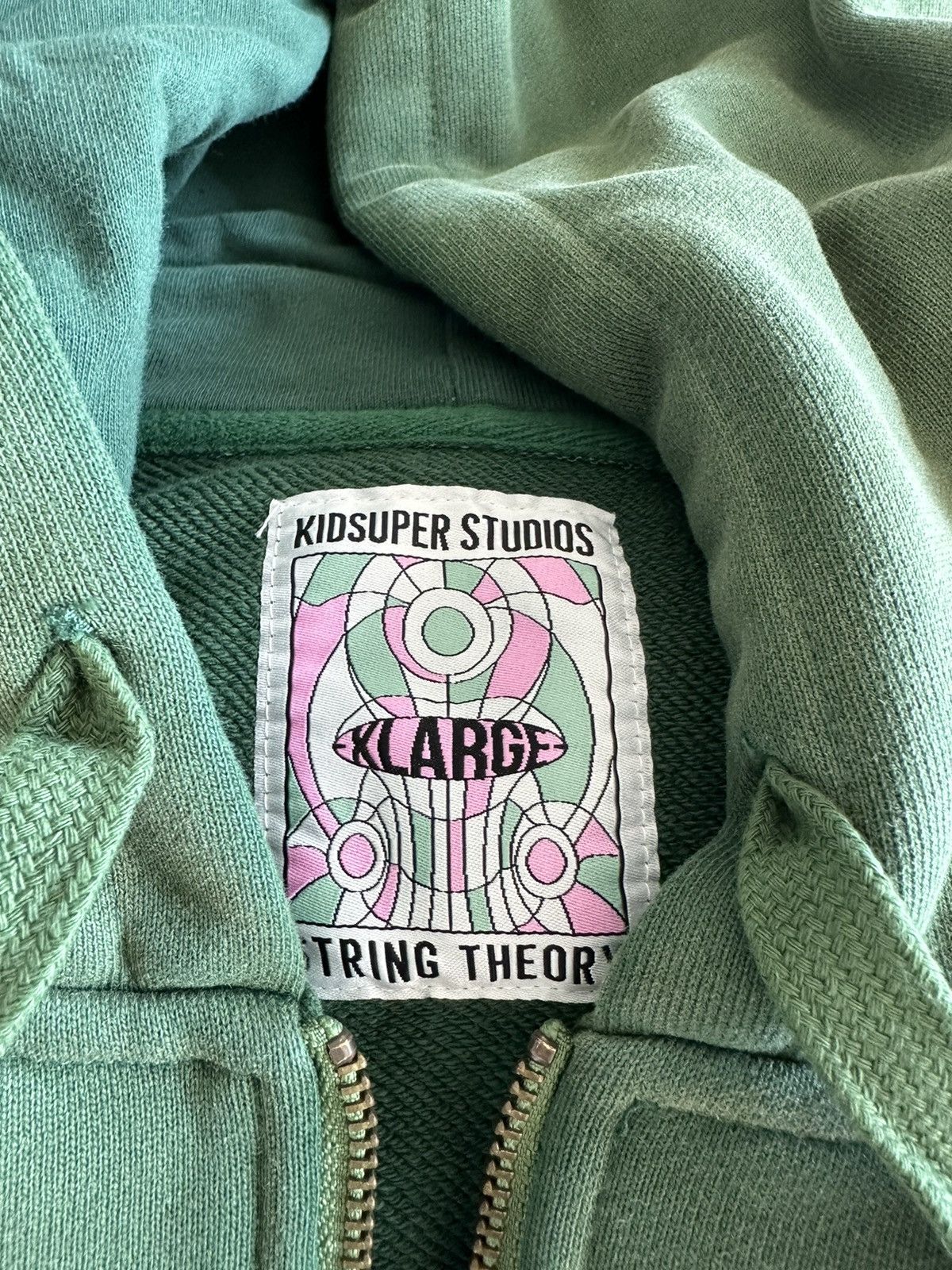 KidSuper KidSuper face zip hoodie green XL Size US XL / EU 56 / 4 - 4 Thumbnail