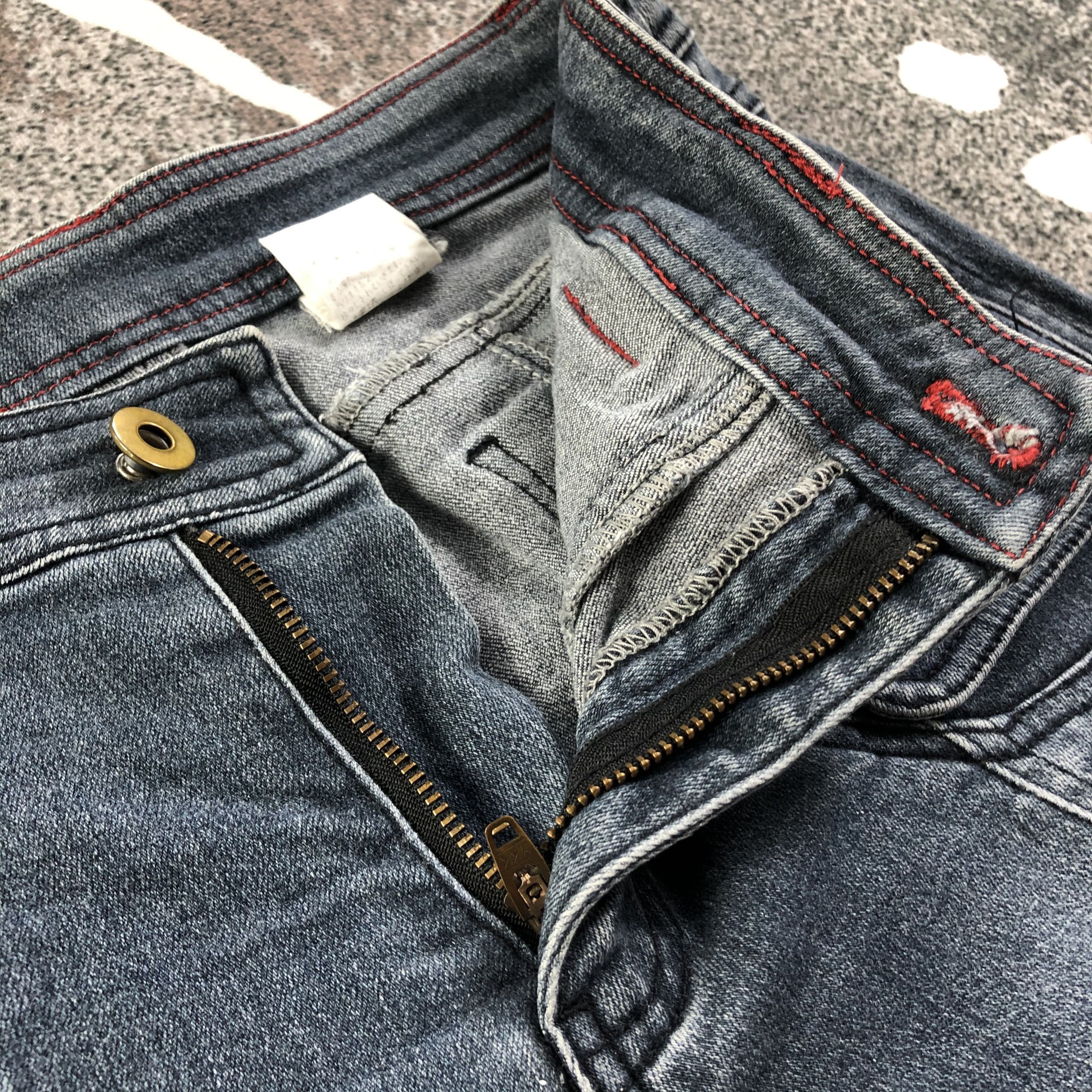 Japanese Brand Unknown Japanese Brand Bush Pants Jeans Faded Blue Denim Size 28" / US 6 / IT 42 - 5 Thumbnail