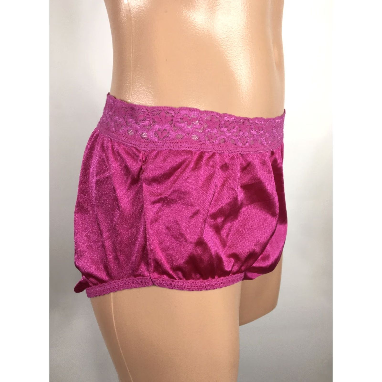 Fruit Of The Loom VTG 1980s Mushroom Gusset Granny Nylons Ladies Pink LACE Sheer Nylon Sock Panties 7 Caribbean Haiti Fruit of the Loom Womens Size 28" / US 6 / IT 42 - 4 Thumbnail