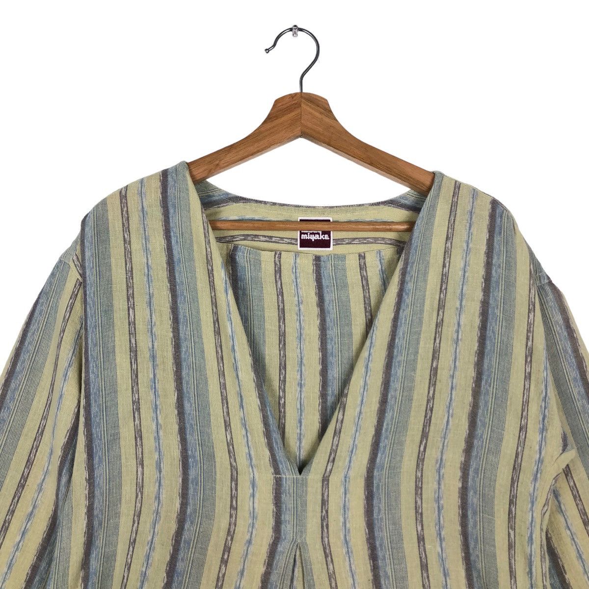 Issey Miyake 🔥Rare 70’s Vintage Issey Miyake Stripe Midi Dress Size M / US 6-8 / IT 42-44 - 9 Thumbnail