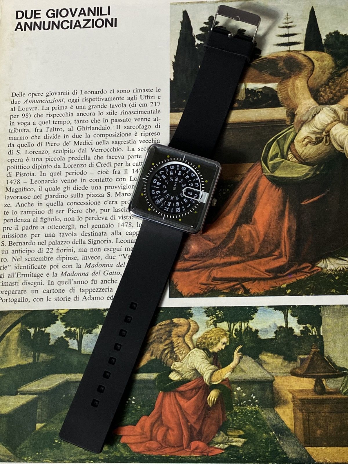 Hysteric Glamour Futuristic Rotating Disc Square Watch Techwear Cyber Size ONE SIZE - 2 Thumbnail