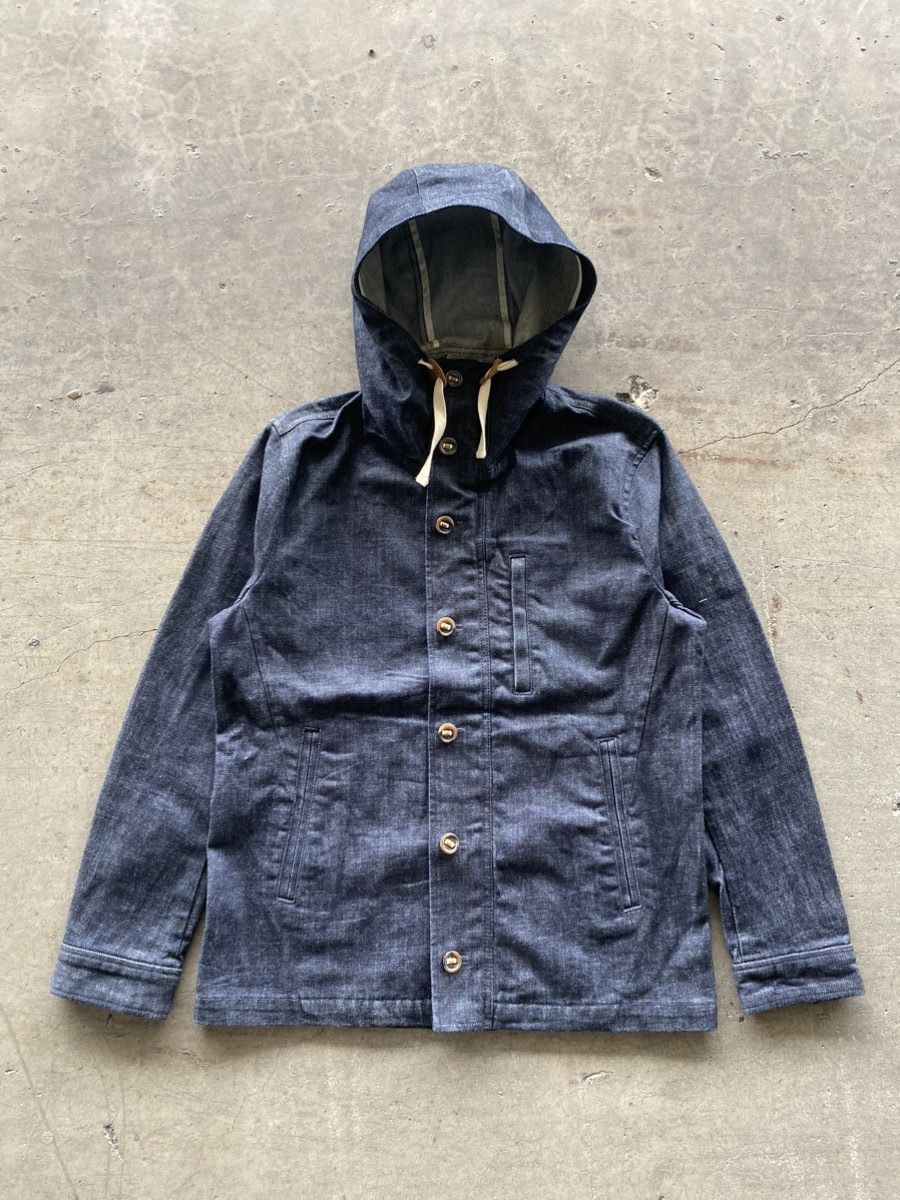 Beams Japan Beams Men's Indigo Denim Hoodie Jacket Size US M / EU 48-50 / 2 - 1 Thumbnail