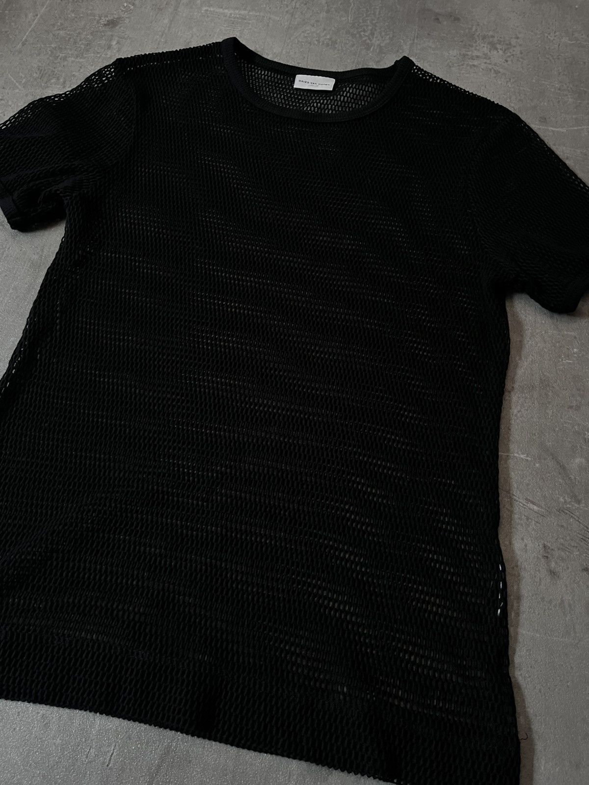 Dries Van Noten Dries Van Noten mesh top T-shirt black rare Size US S / EU 44-46 / 1 - 5 Thumbnail
