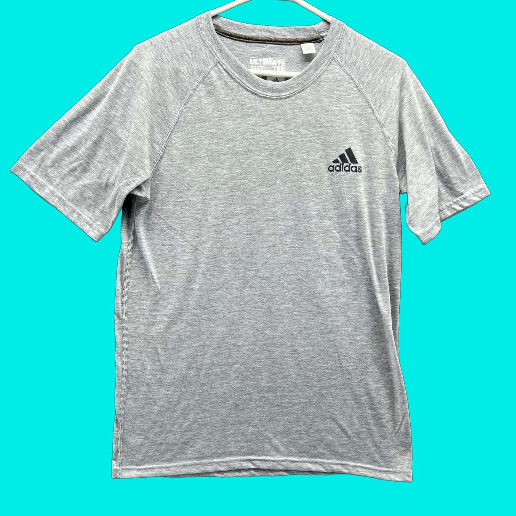 Adidas Adidas Shirt Men Small Gray Athletic Ultimate Tee Crewneck Trefoil Polyester Size US S / EU 44-46 / 1 - 1 Thumbnail