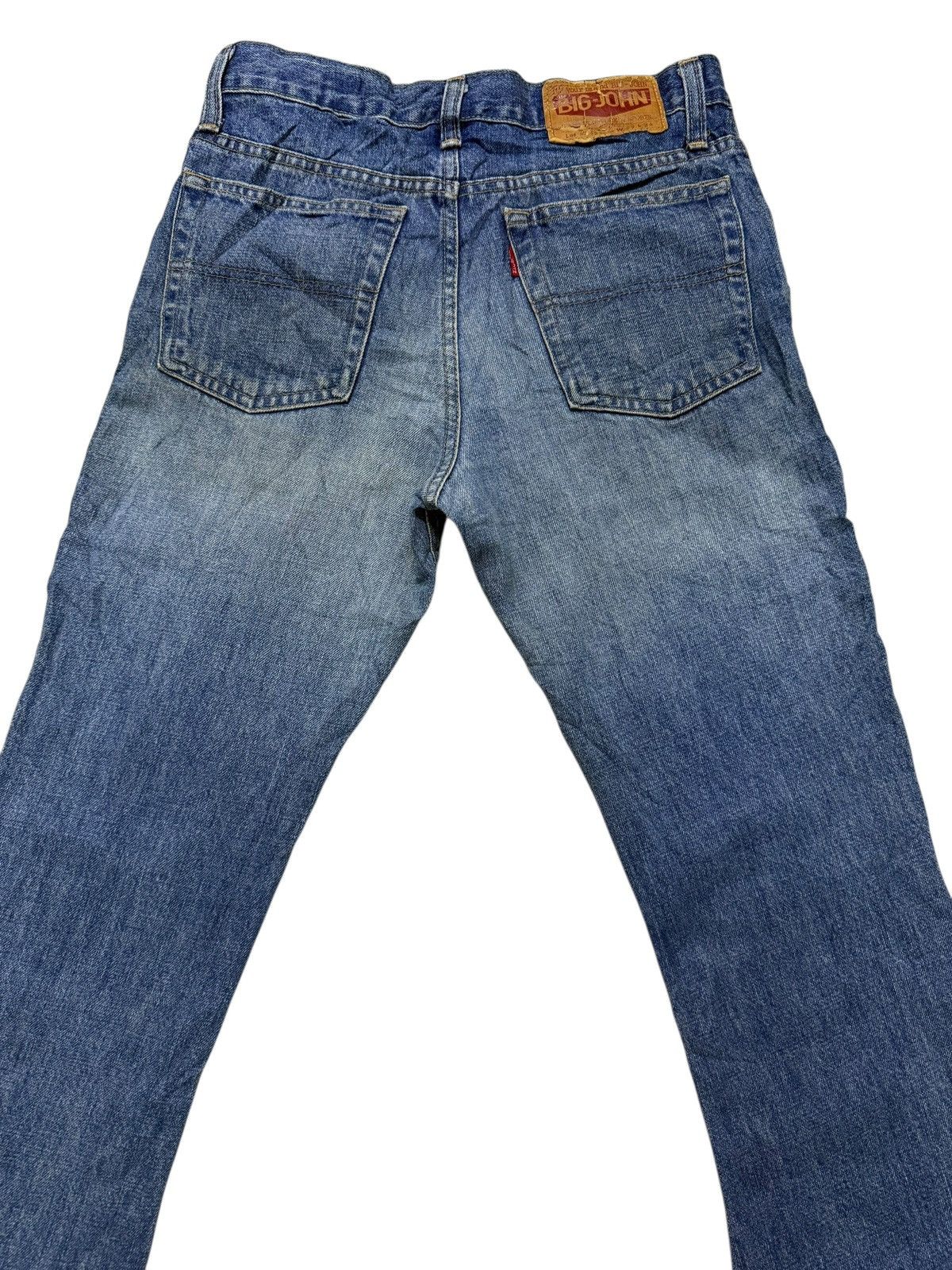 Big John Vintage 80s Big John Flared Stacked Distressed Denim Size US 28 / EU 44 - 15 Thumbnail