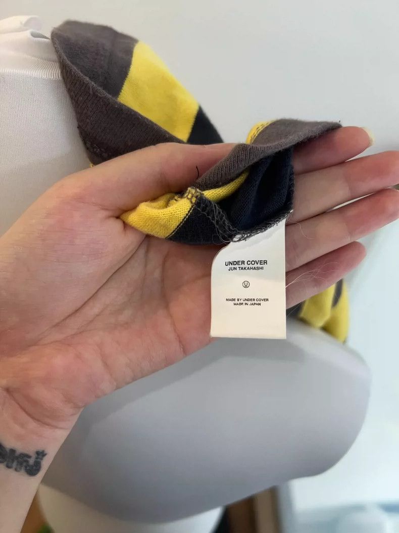 Undercover UNDERCOVER size os 2000 Black and Yellow Stripe Mid Sleeve Size US M / EU 48-50 / 2 - 5 Thumbnail