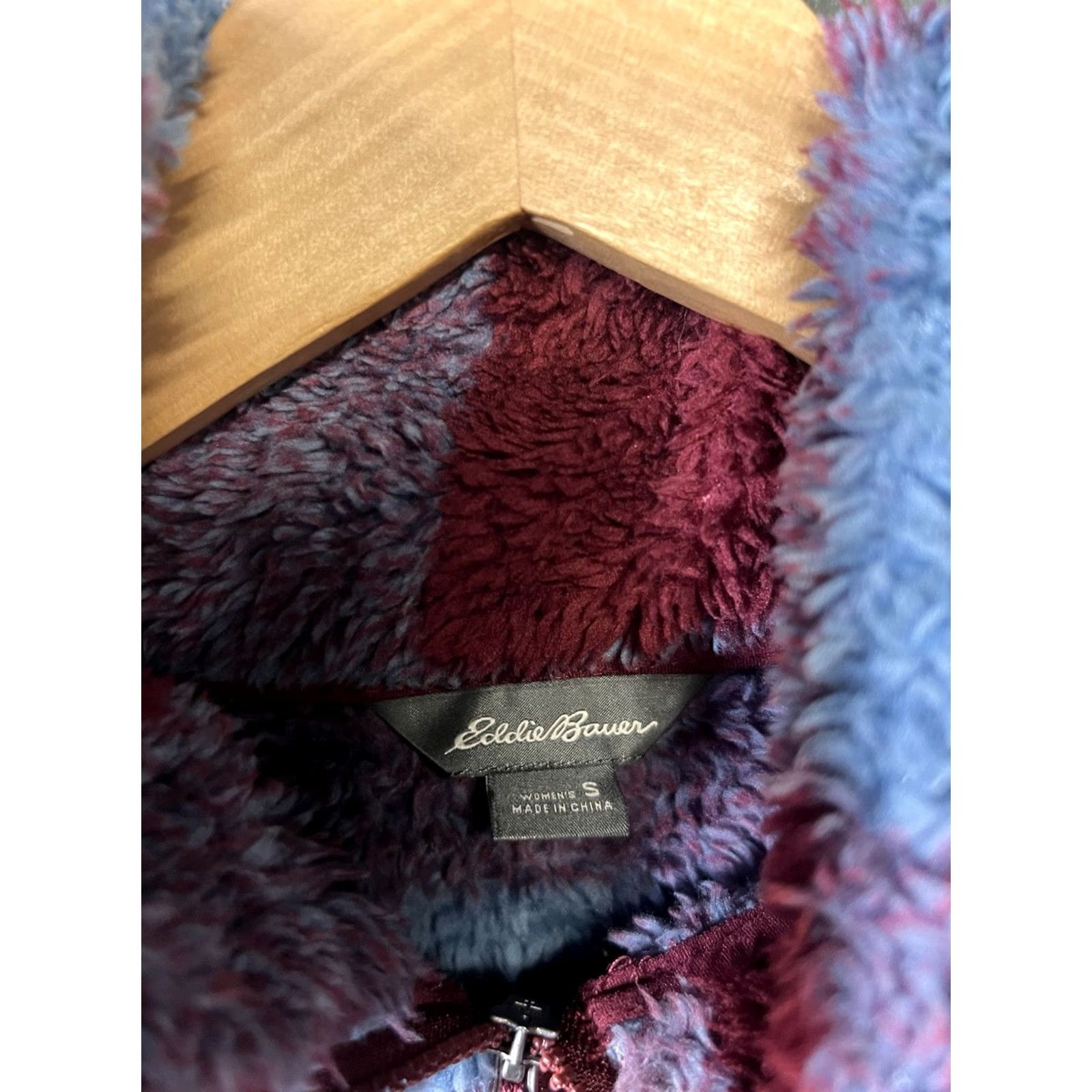 Eddie Bauer Eddie Bauer Womens Pullover Sweatshirt Blue Checkered Sherpa Size S Small Regular Sweatshirt Women- Pullover Sherpa Blue Checkered Red? Size S / US 4 / IT 40 - 3 Thumbnail