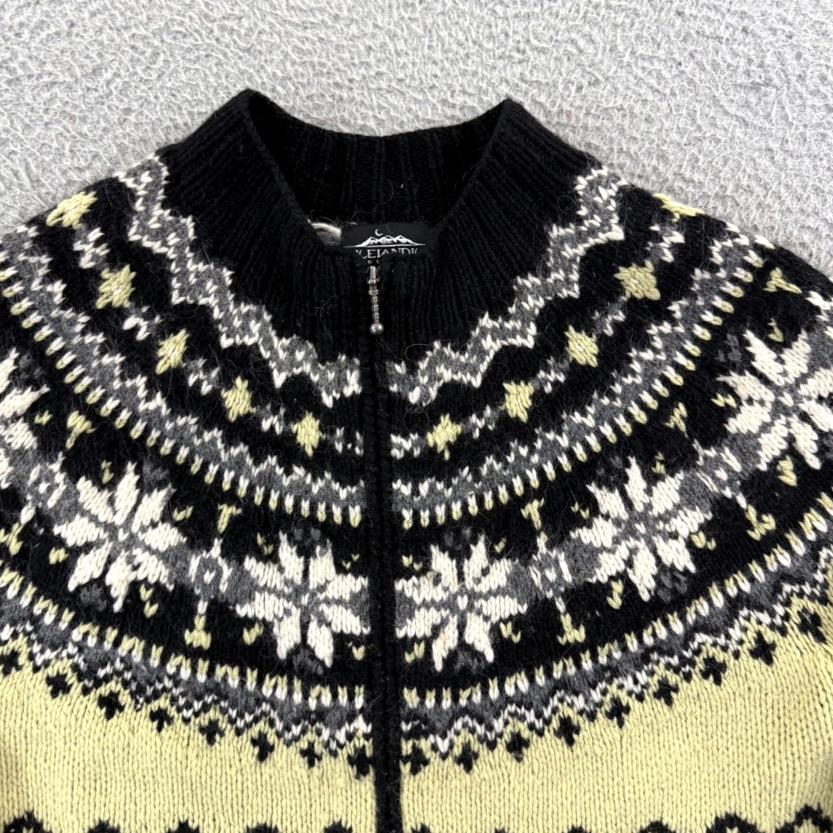 Vintage VINTAGE Icelandic Design Sweater Womens M Angora Lambswool Zip Nordic Outdoor Size M / US 6-8 / IT 42-44 - 3 Thumbnail
