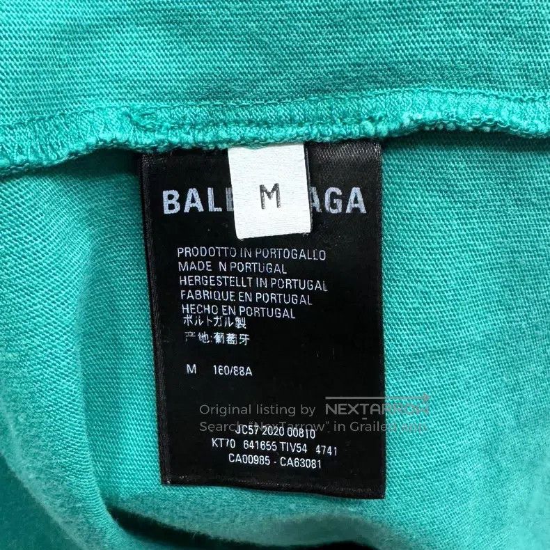 Balenciaga Balenciaga Teal Mailbox Logo Short Sleeve Size US M / EU 48-50 / 2 - 5 Thumbnail
