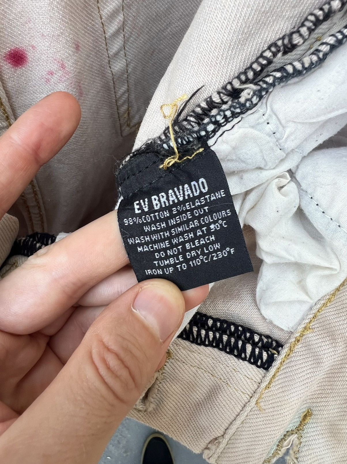 Ev Bravado Ev Bravado Hell On Earth Gemstone Distressed Jeans Size 34 Size US 34 / EU 50 - 7 Thumbnail