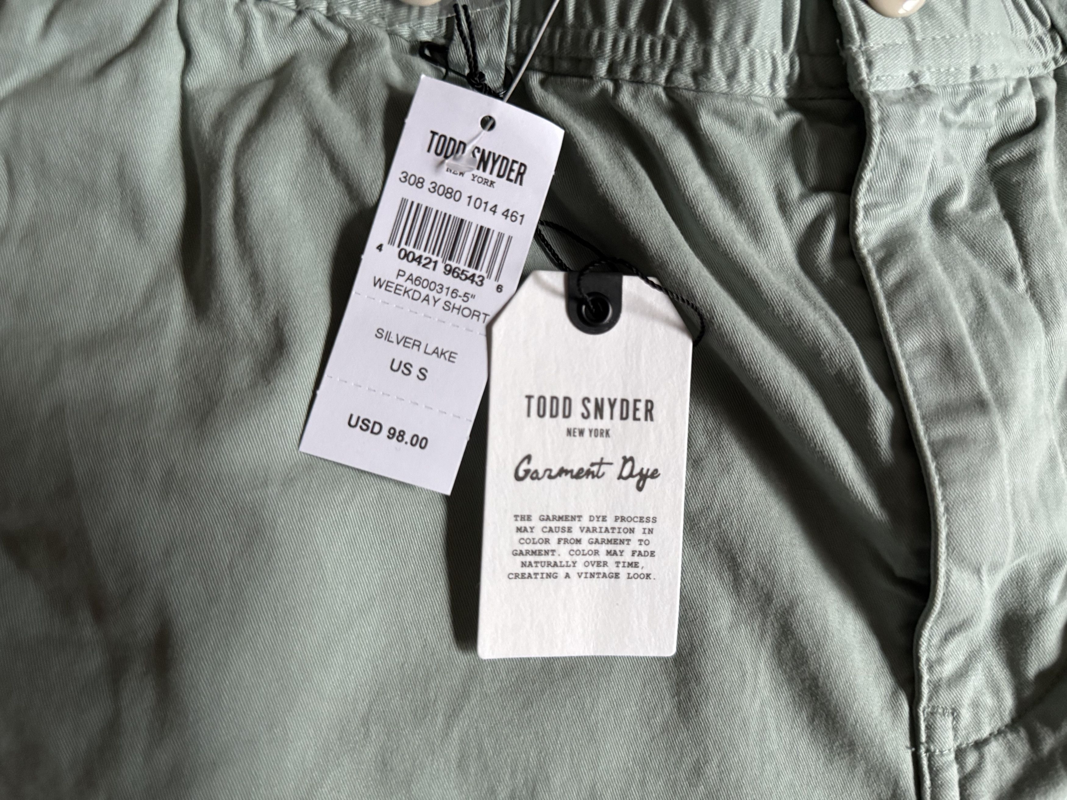 Todd Snyder Todd Snyder 5" Cotton Beachcomber Short Green SMALL $98 Size US 30 / EU 46 - 5 Thumbnail