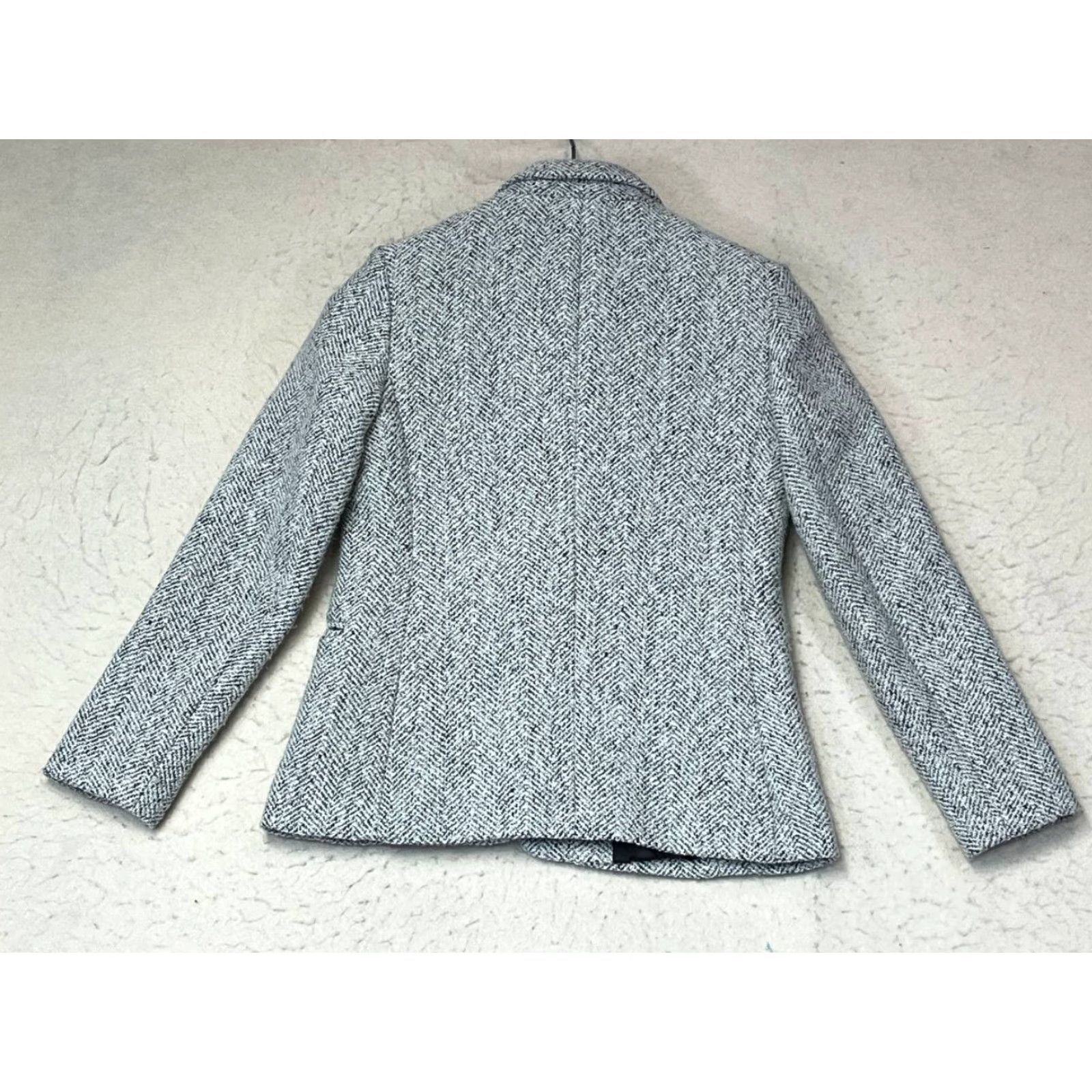 Banana Republic Banana Republic Blazer Women 2P Gray Wool Blend Short Sleeve Button 90s Retro Casual Workwear Size XS / US 0-2 / IT 36-38 - 2 Thumbnail