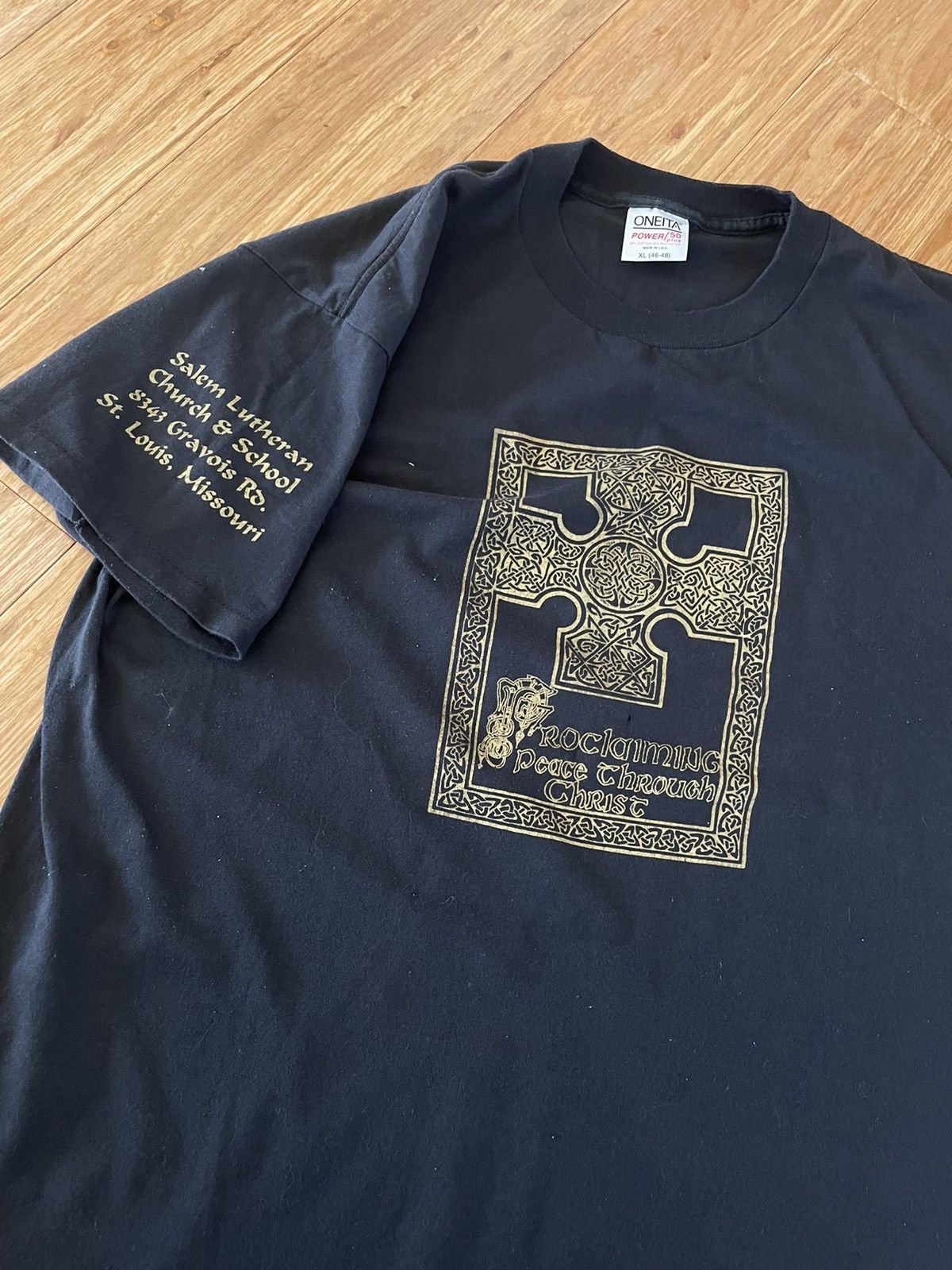 Vintage Vintage inside out tee oneita power Size US XL / EU 56 / 4 - 3 Thumbnail