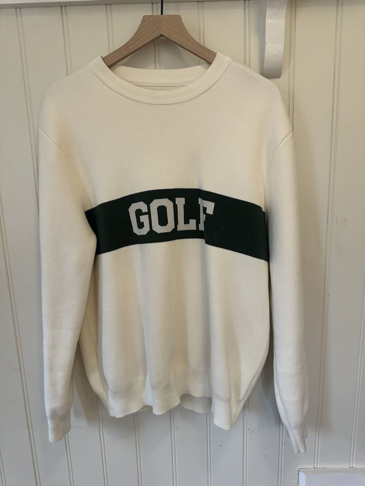Golf Wang Green and White Sweater