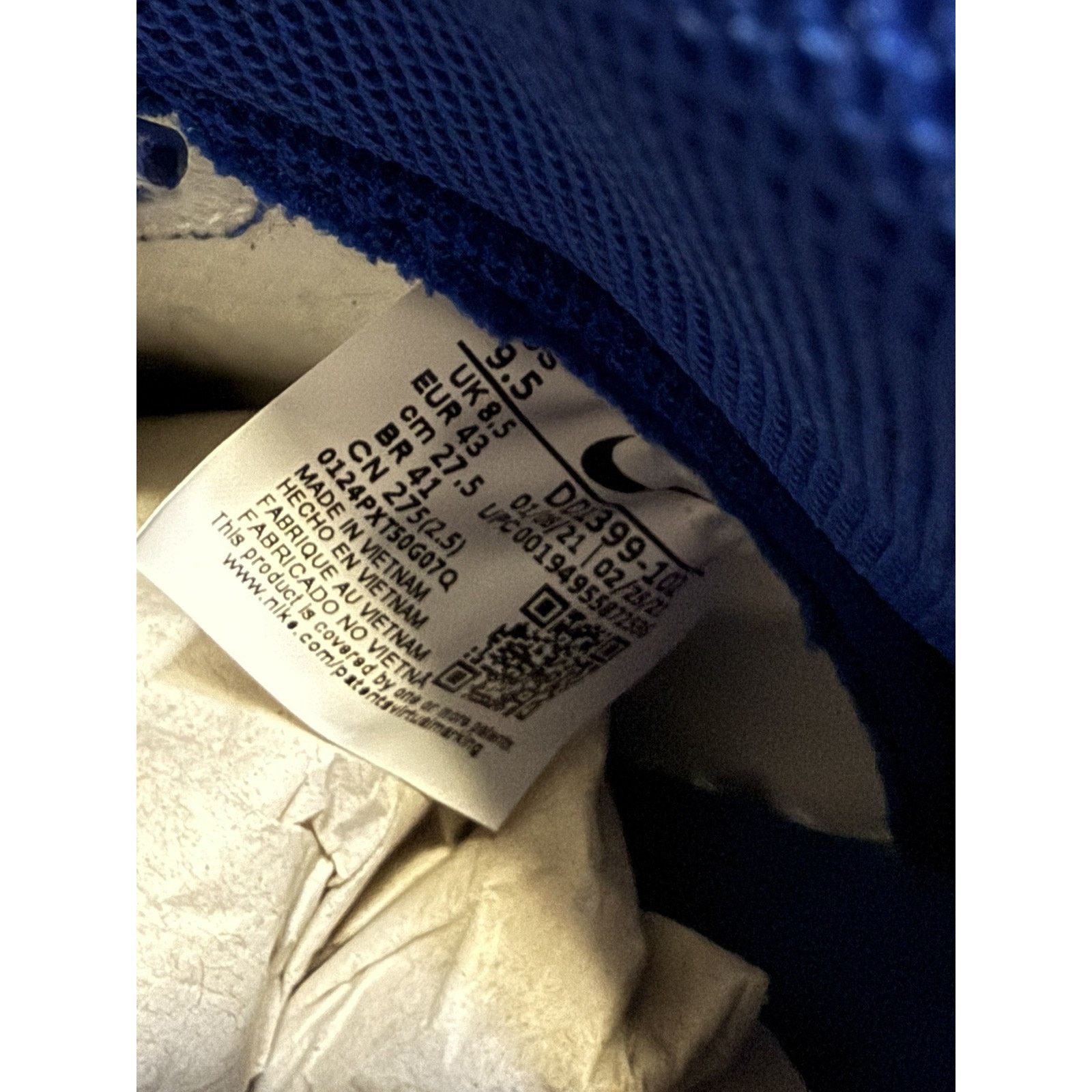 Nike Nike Dunk Hi Retro Kentucky White Game Royal Size 9.5 Size US 9.5 / EU 42-43 - 6 Thumbnail