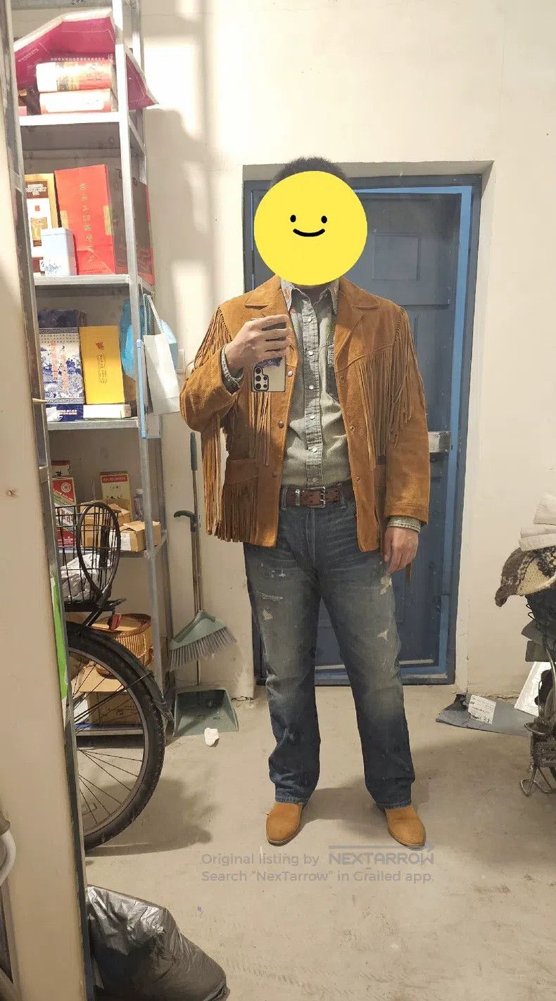Schott Schott Suede western cowboy fringed leather jacket Size US XS / EU 42 / 0 - 8 Thumbnail