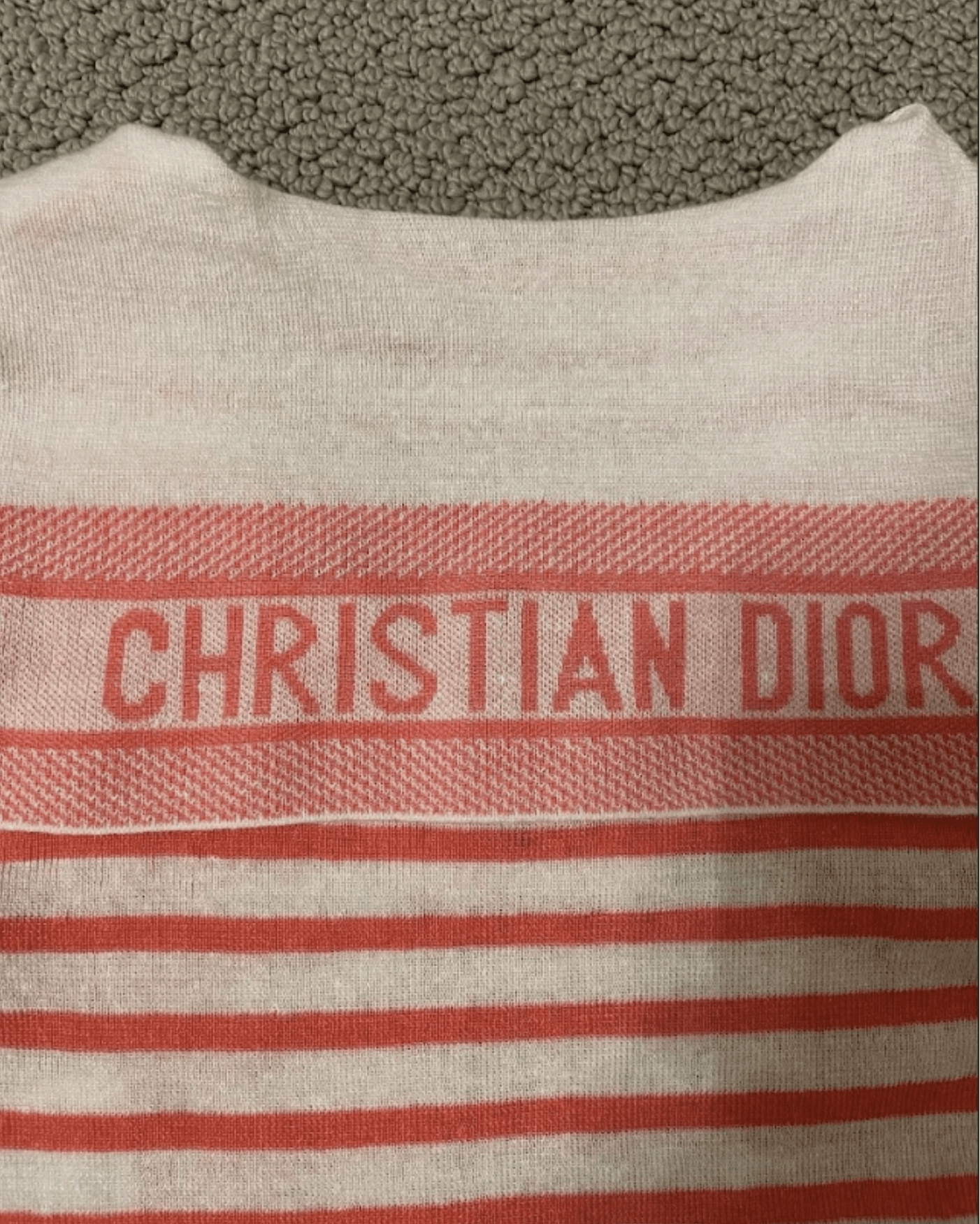 Dior Dior Mariniere Sweater White Pink Linen Cashmere size 2 Size XS / US 0-2 / IT 36-38 - 3 Thumbnail