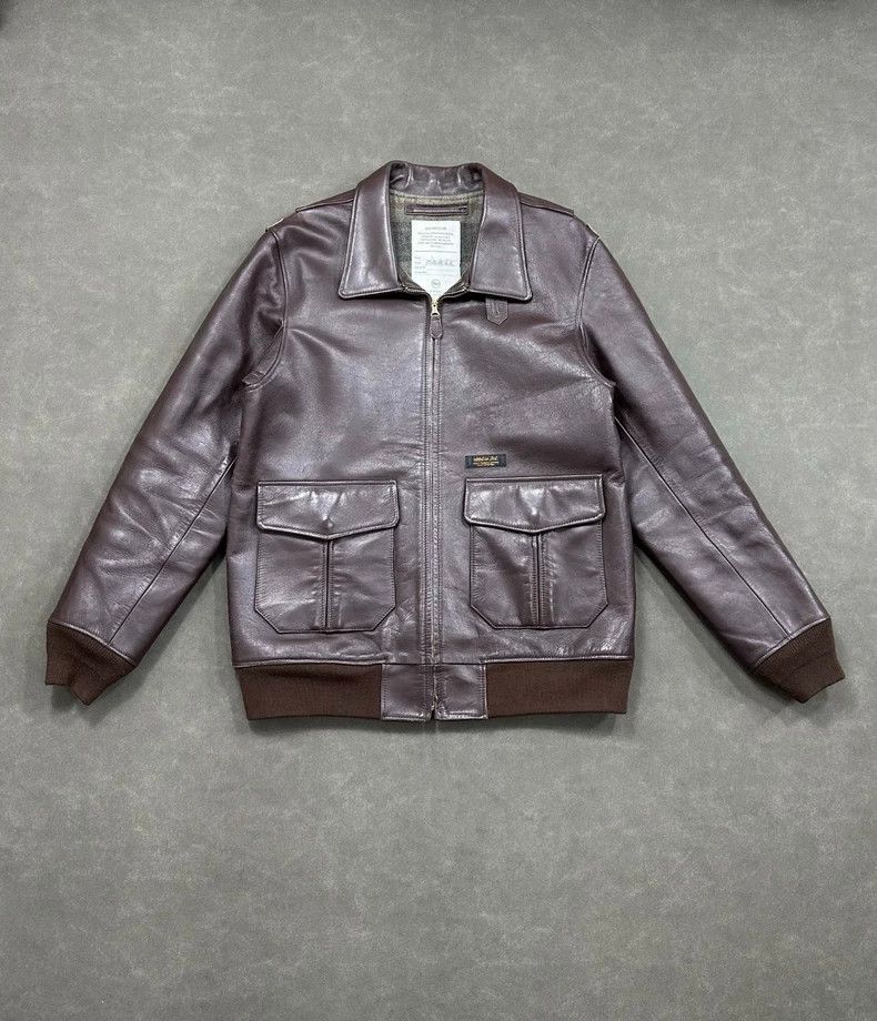 Neighborhood NEIGHBORHOOD A-2 Horsehide Leather Jacket Size US L / EU 52-54 / 3 - 1 Thumbnail