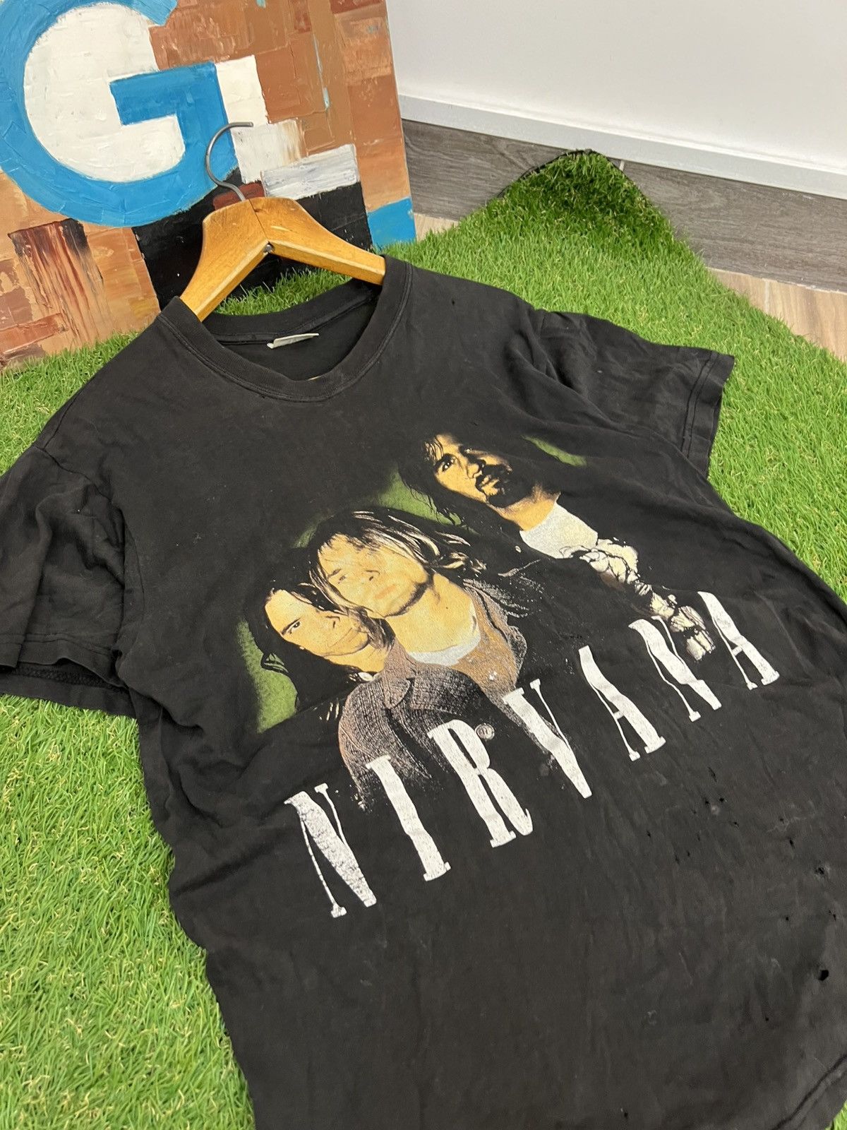 Nirvana × Vintage Kurt Cobain Nirvana Vintage T-shirt Size US M / EU 48-50 / 2 - 4 Thumbnail
