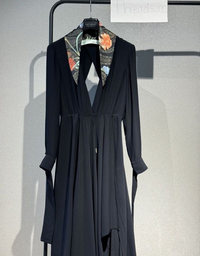 Off-White OFF- White Black Asymmetric Maxi Dress Size XS / US 0-2 / IT 36-38 - 3 Thumbnail