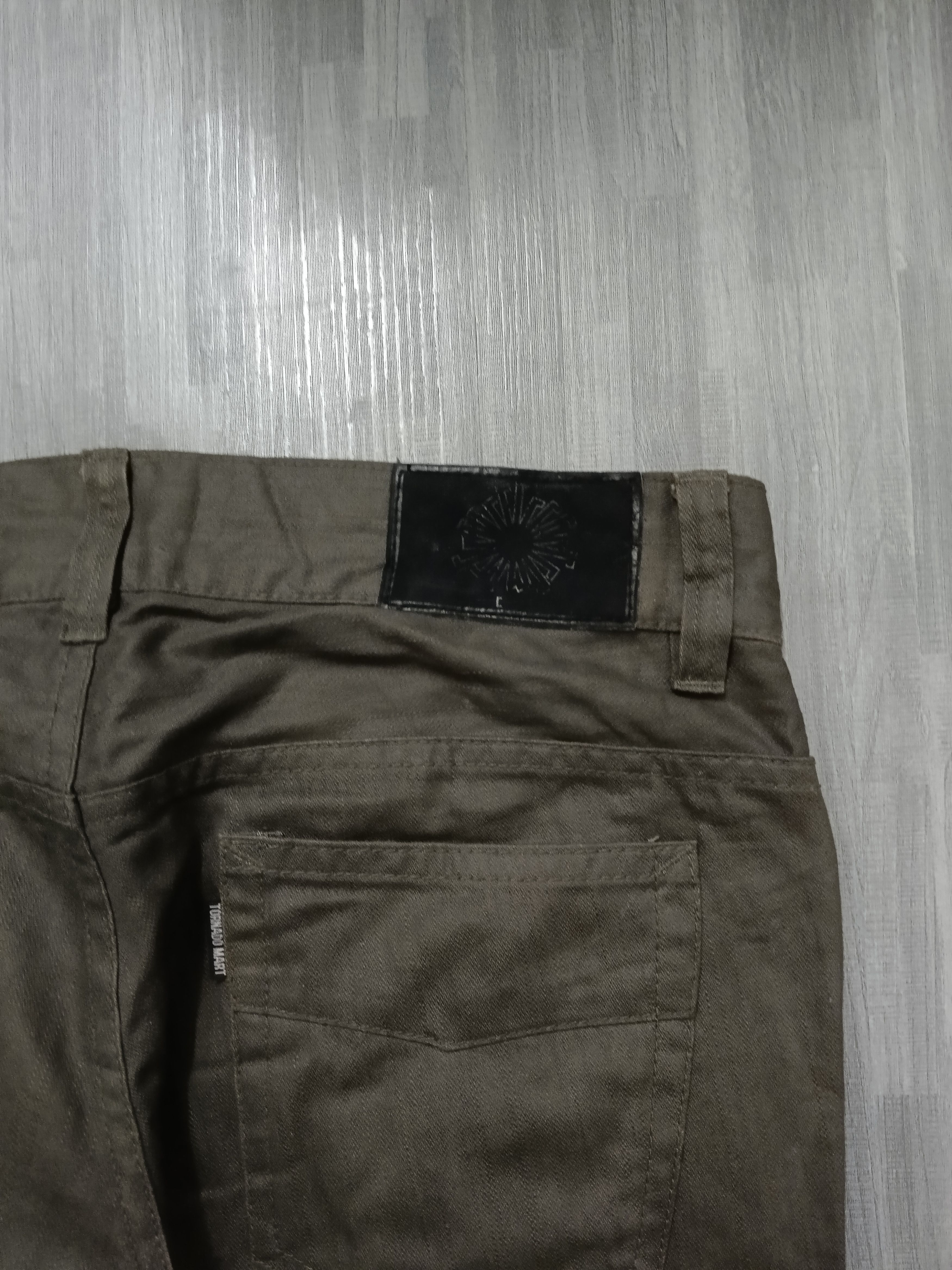 Tornado Mart TORNADO MART WAXED FLARE DENIM PANTS Size US 30 / EU 46 - 8 Thumbnail
