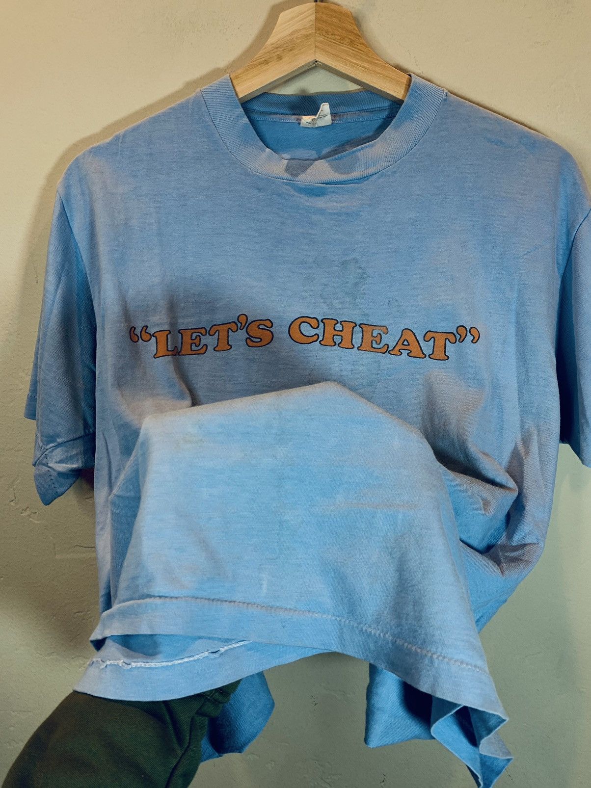 Vintage RARE Vintage 70s NOS Let’s Cheat Nitrous Oxide Systems Shirt Size US L / EU 52-54 / 3 - 5 Thumbnail