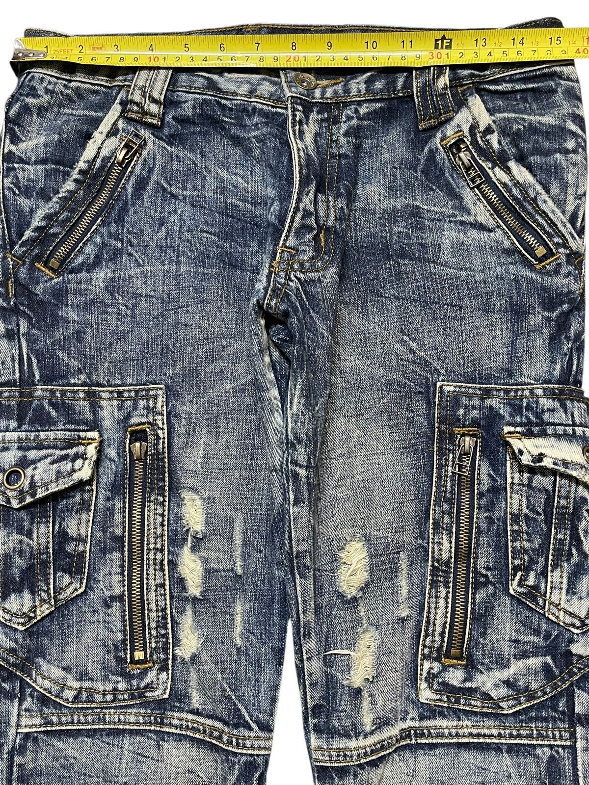 Vintage Japan Semantic Design Thunder Wash Avant Garde Flare