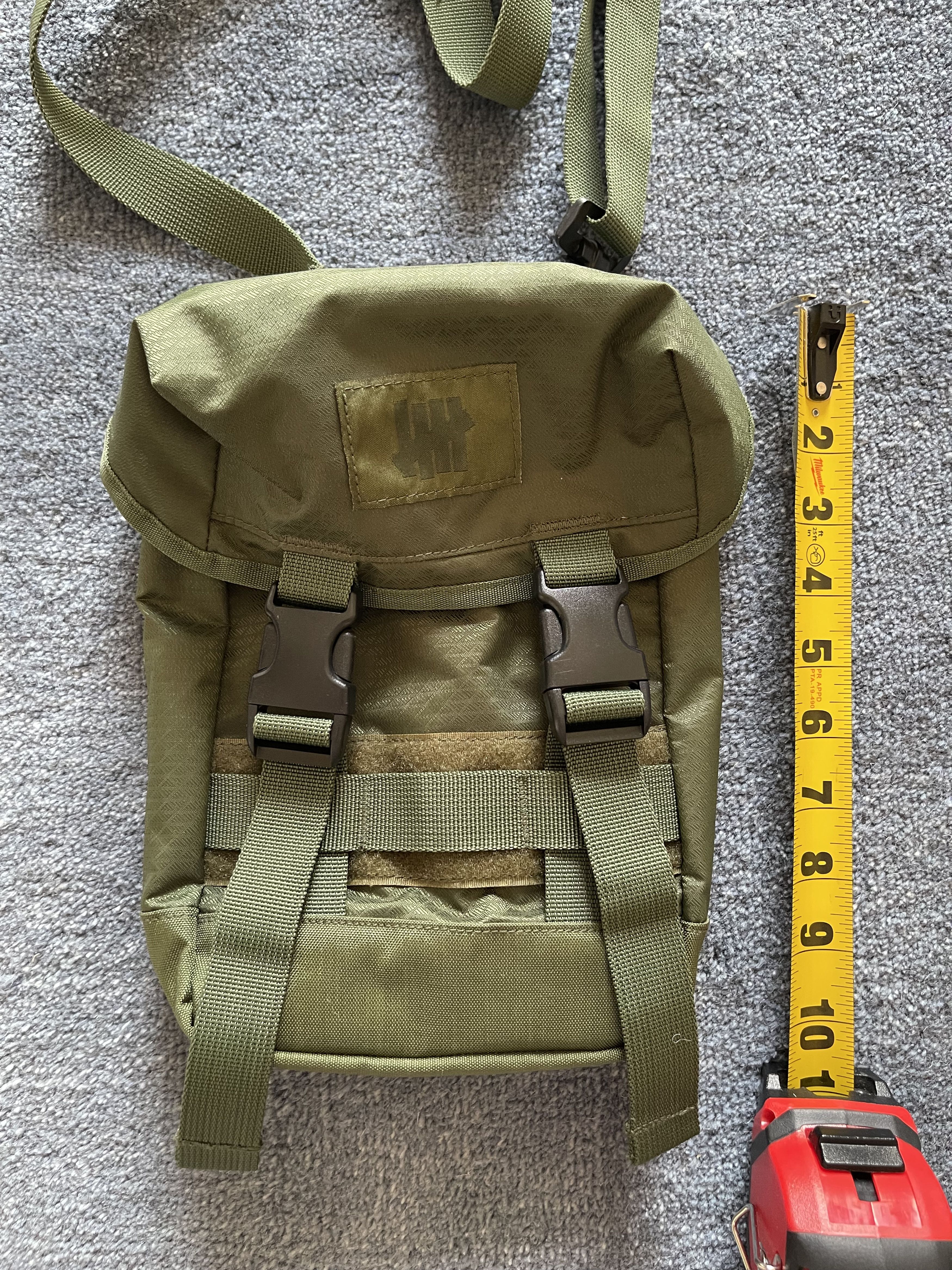 Undefeated UNDEFEATED Crossbody Shoulder Bag Olive Nylon Geometric Size ONE SIZE - 11 Thumbnail