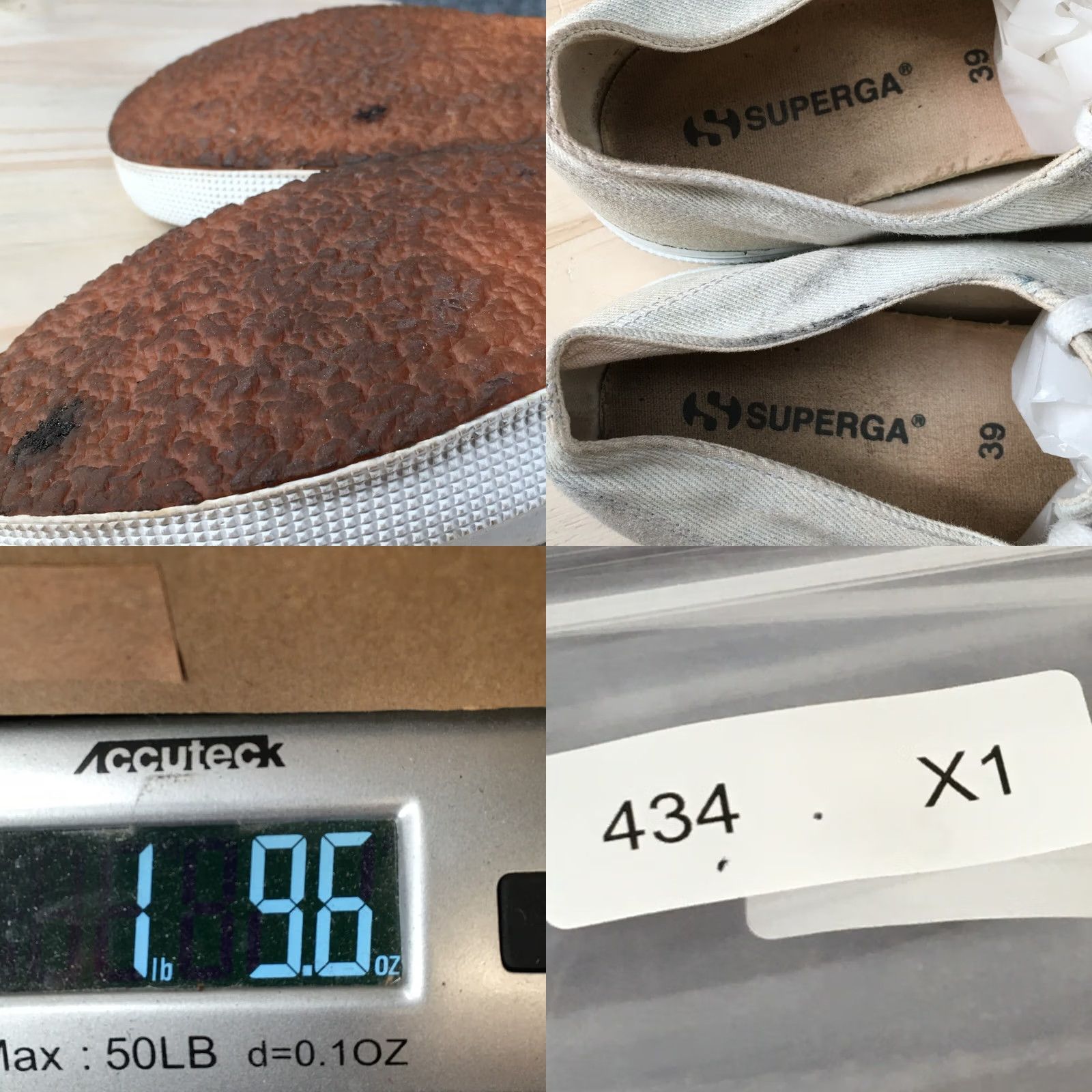 Superga Superga Shoes Womens 39 Casual Walking Sneakers Beige Fabric Lace Up Low Top Size M / US 6-8 / IT 42-44 - 9 Thumbnail