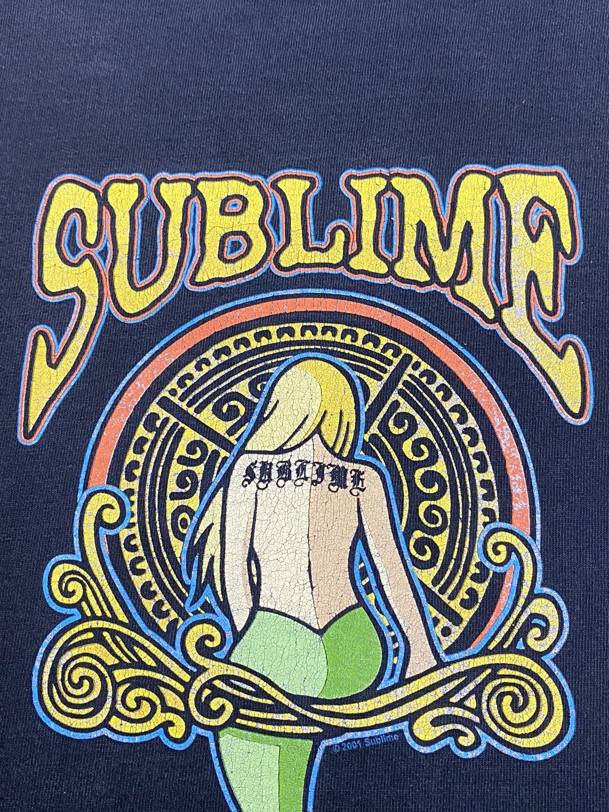 Band Tees Vintage Delta 00s Sublime Band Mermaid Design Long Sleeve Size US S / EU 44-46 / 1 - 7 Thumbnail